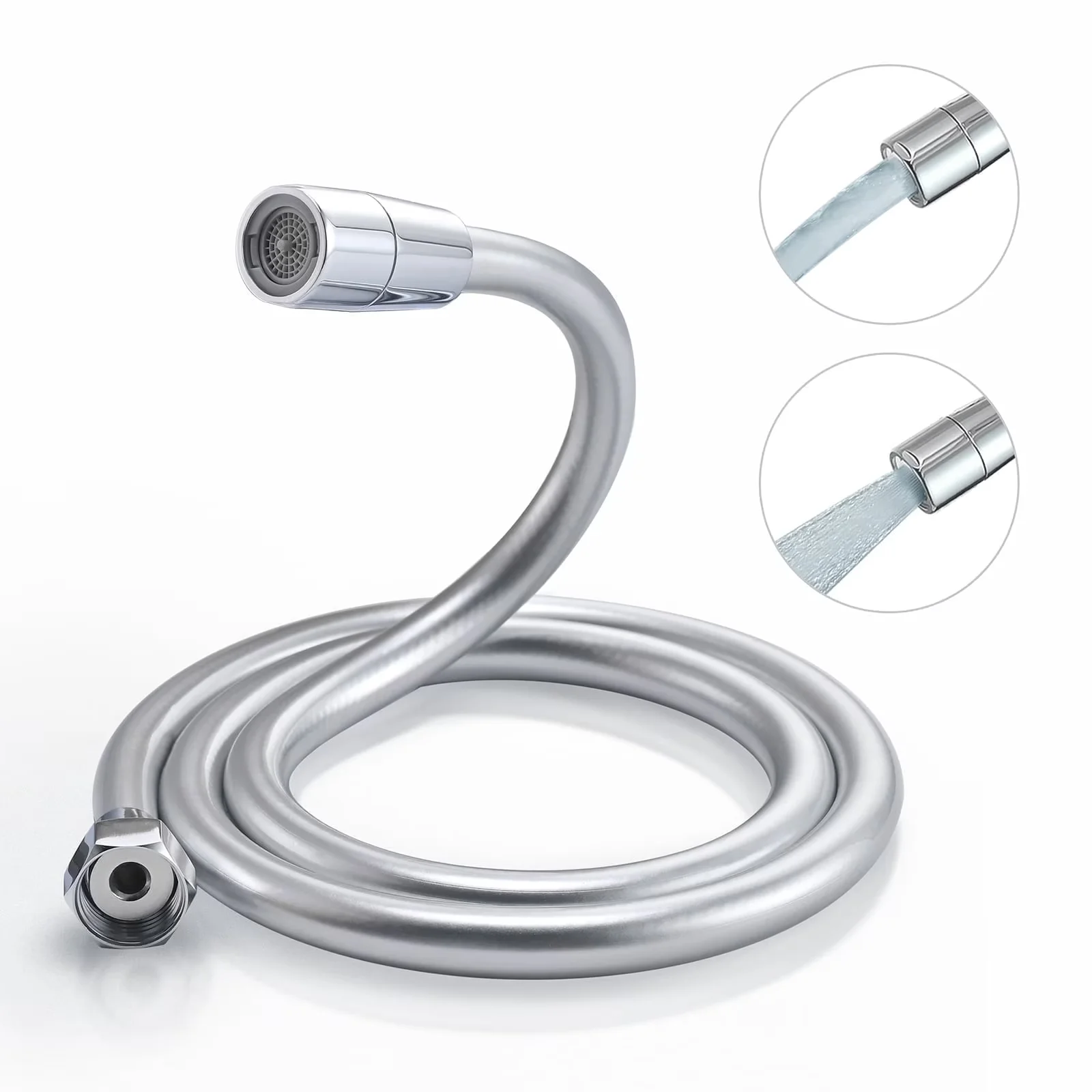 Shower Head Versatile with Body Spray, 360 Degree Rotation, Detachable - Silver Pvc, Copper, Stainless Steel Model AA0463