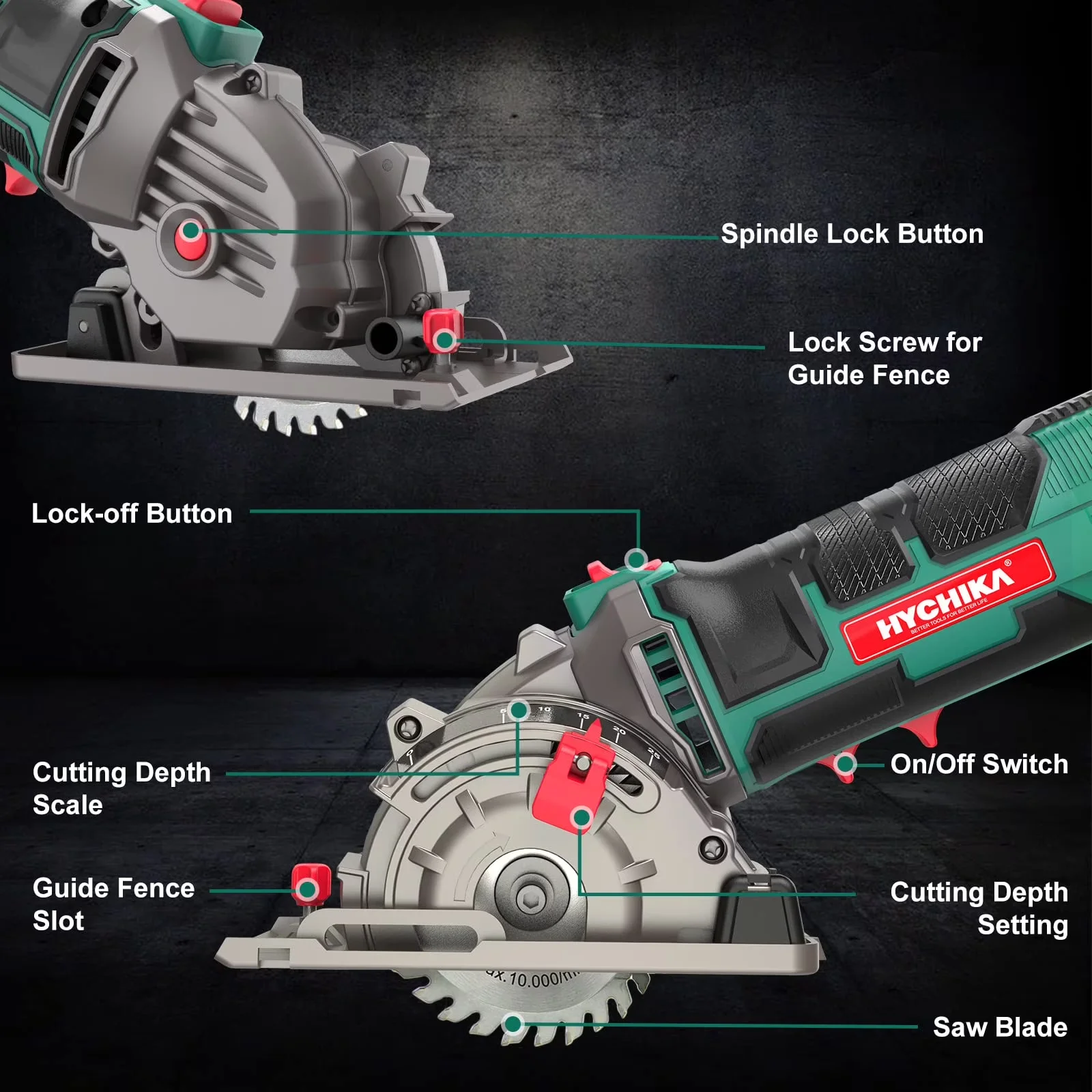 Essential Power Saw with 500W, 120V, Ergonomic Design - 85C - Reliable Performance Model 529BF8