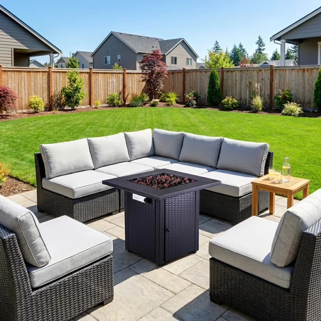 Durable Outdoor Heating with 50000 BTU, Rust Resistant, ETL Certified - Wicker 28" Model 8D19FA