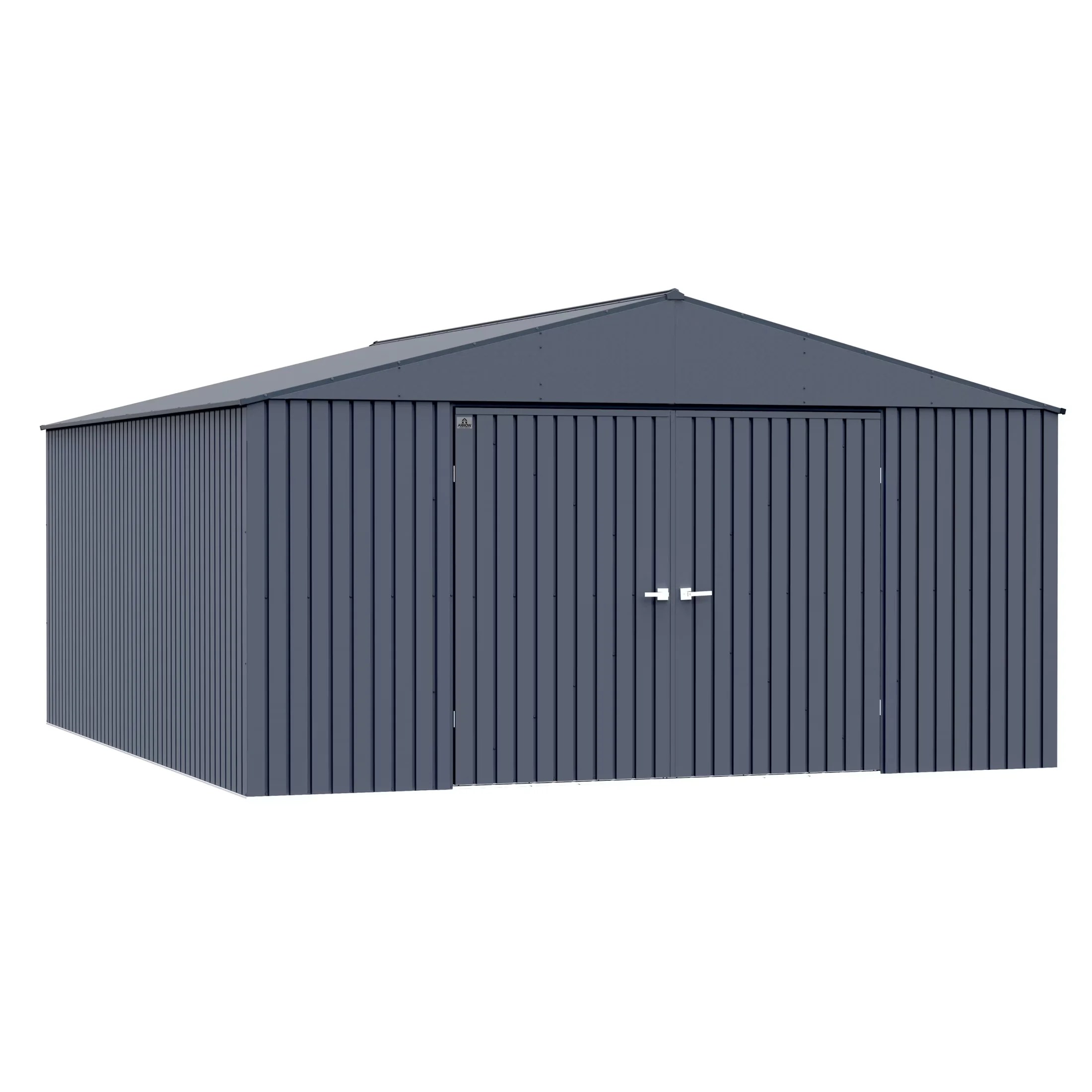 Modern Shed with Water-Resistant - Black Steel 14 x 16 - Reliable Performance Model 0DD311