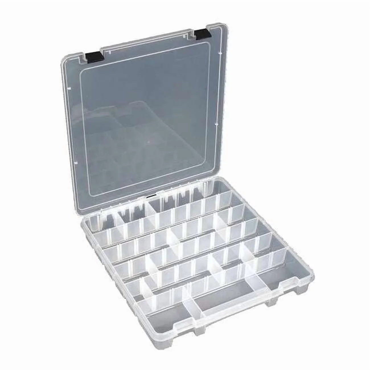 Premium Toolstorage with Adjustable, Color:Clear, 4 to 40 compartments - Clear Plastic Model A98183
