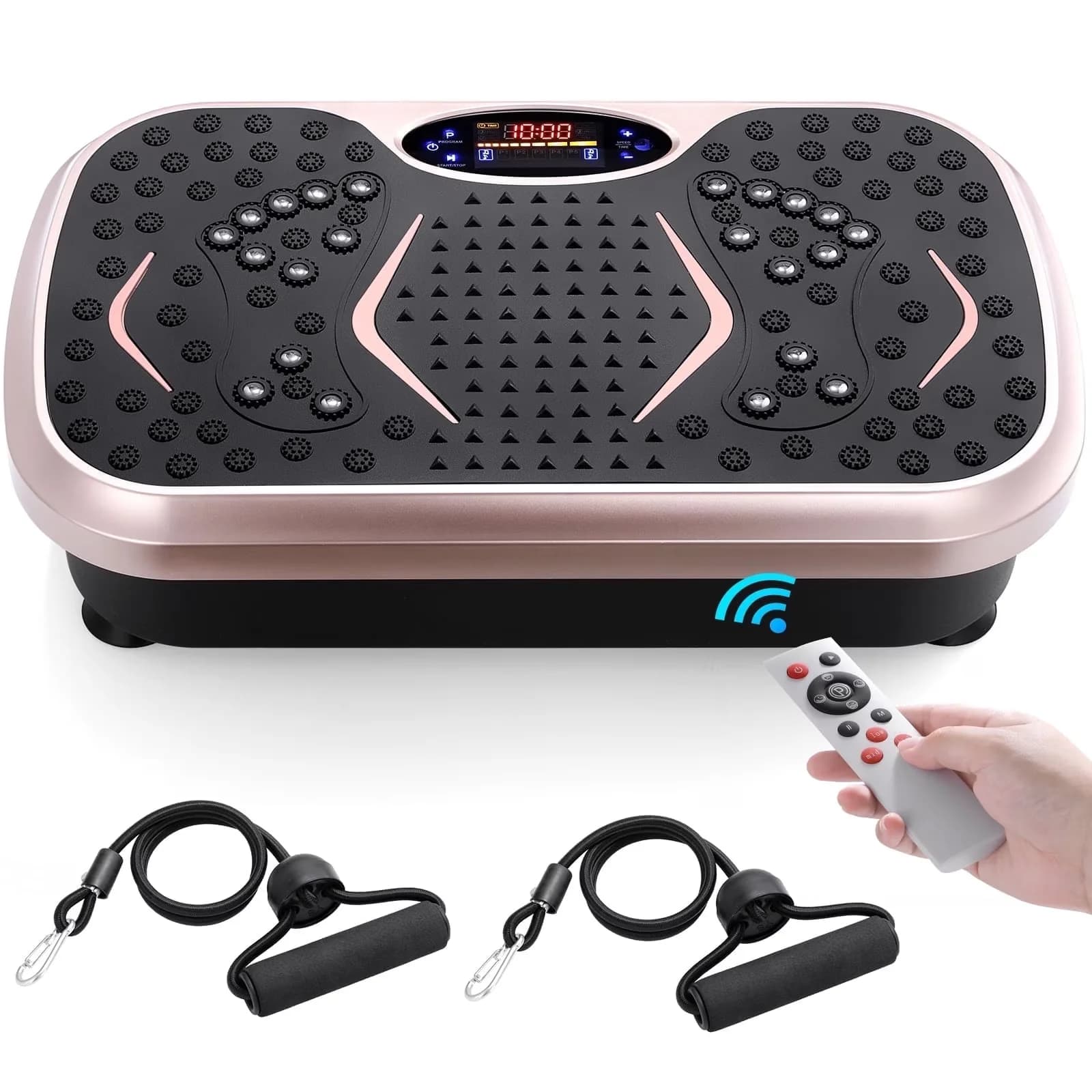 Home Gym Durable with Lcd Display, Gold, Remote Control - Abs Gold Vibration Model 5F837C