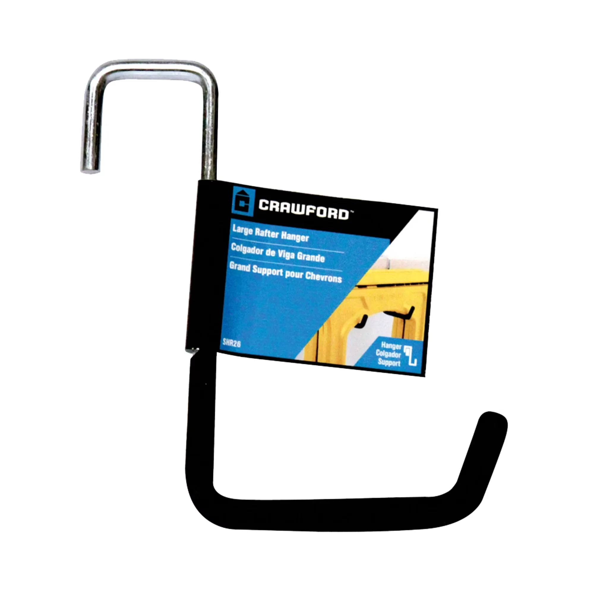 Fastener Sleek with SHR26-25 Sup Rafter Hook Hanger - Metal, Steel Black Model 45E52E