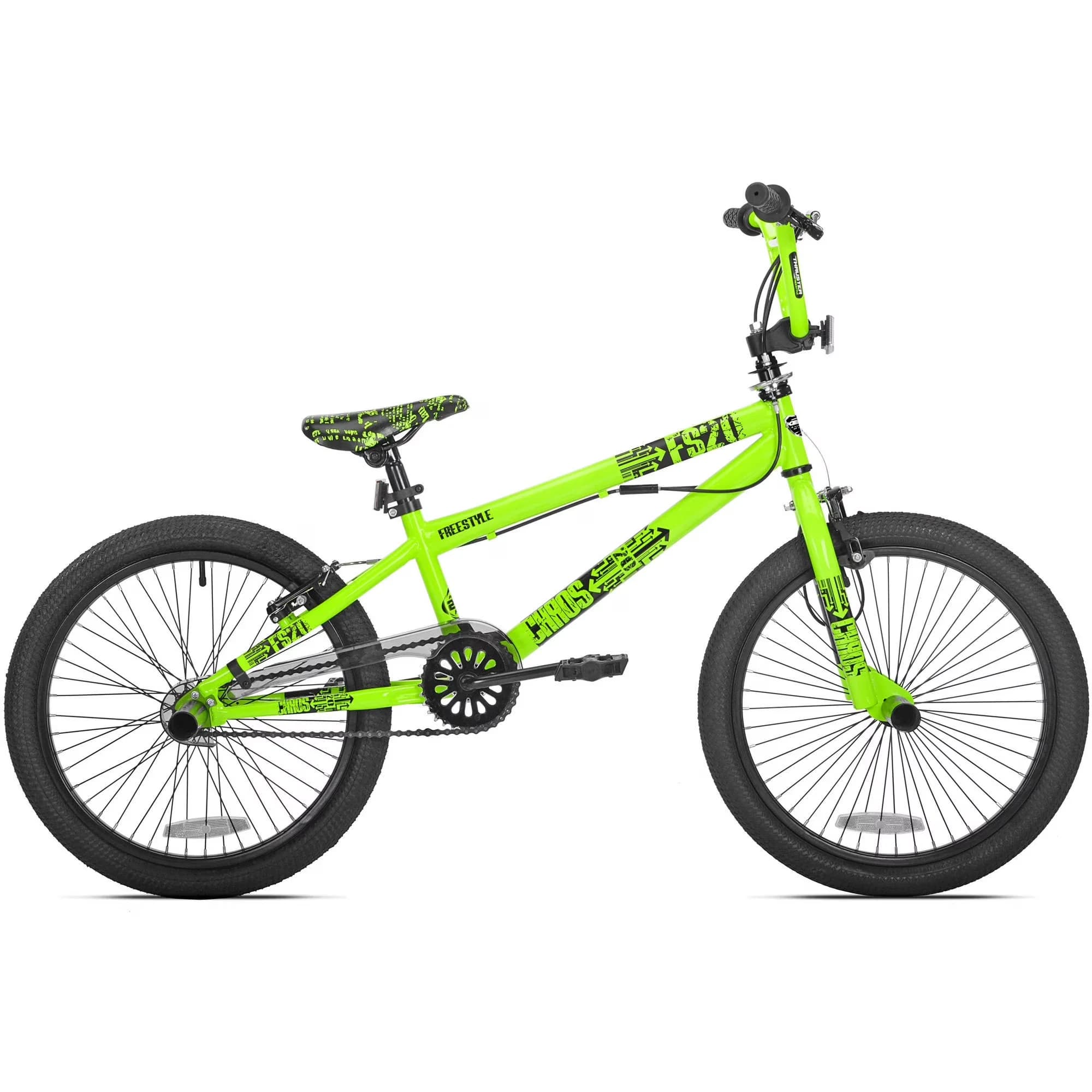 Compact Kids Bike with Adjustable Handlebar Height, Adjustable Seat Height, Fits Riders 4'2" - Green Model 0058BE