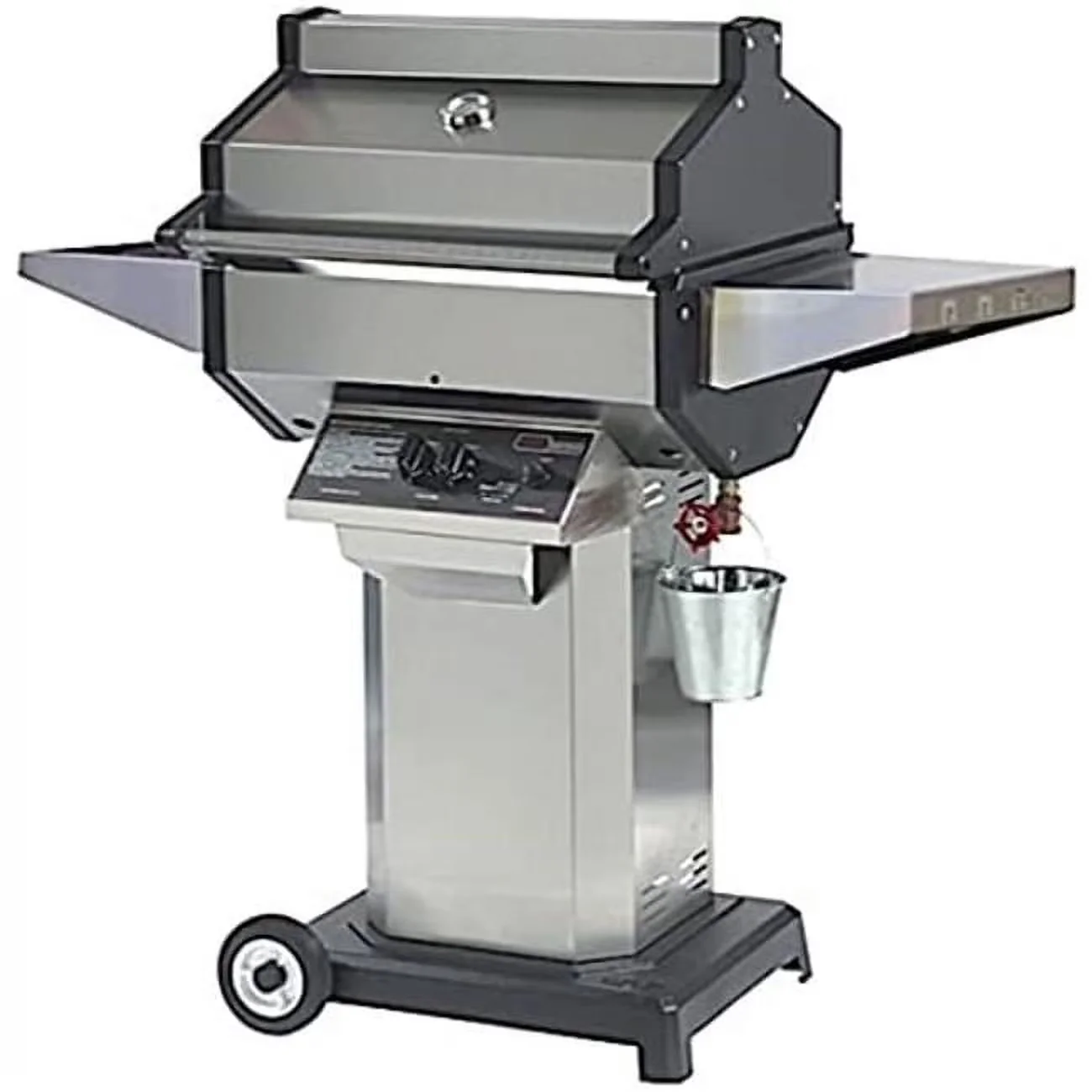 Reliable Combo Grill with Adjustable, Column Only, Black Powder-Paint Finish SS - Aluminum Multicolor Model 5C736A
