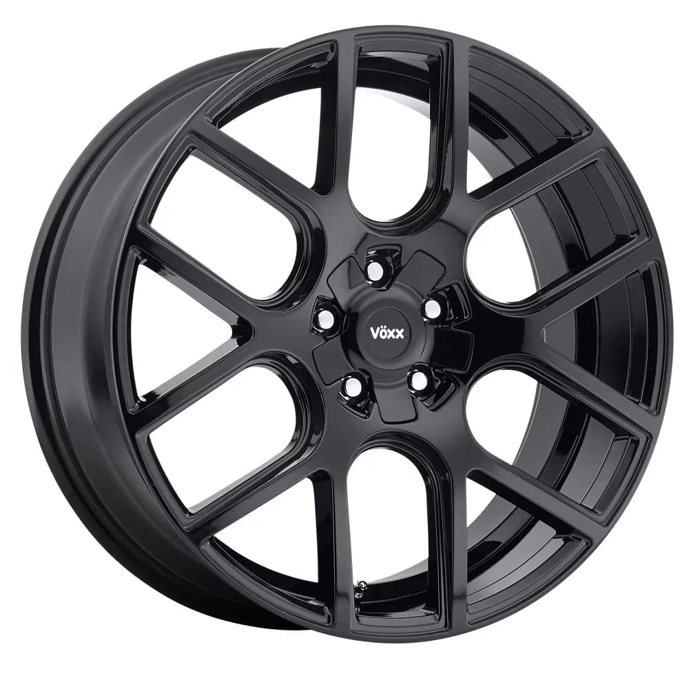 Quality Wheels And Rim with Split Spokes, Wheel - Gloss Black - Contemporary Style Model 832CCD