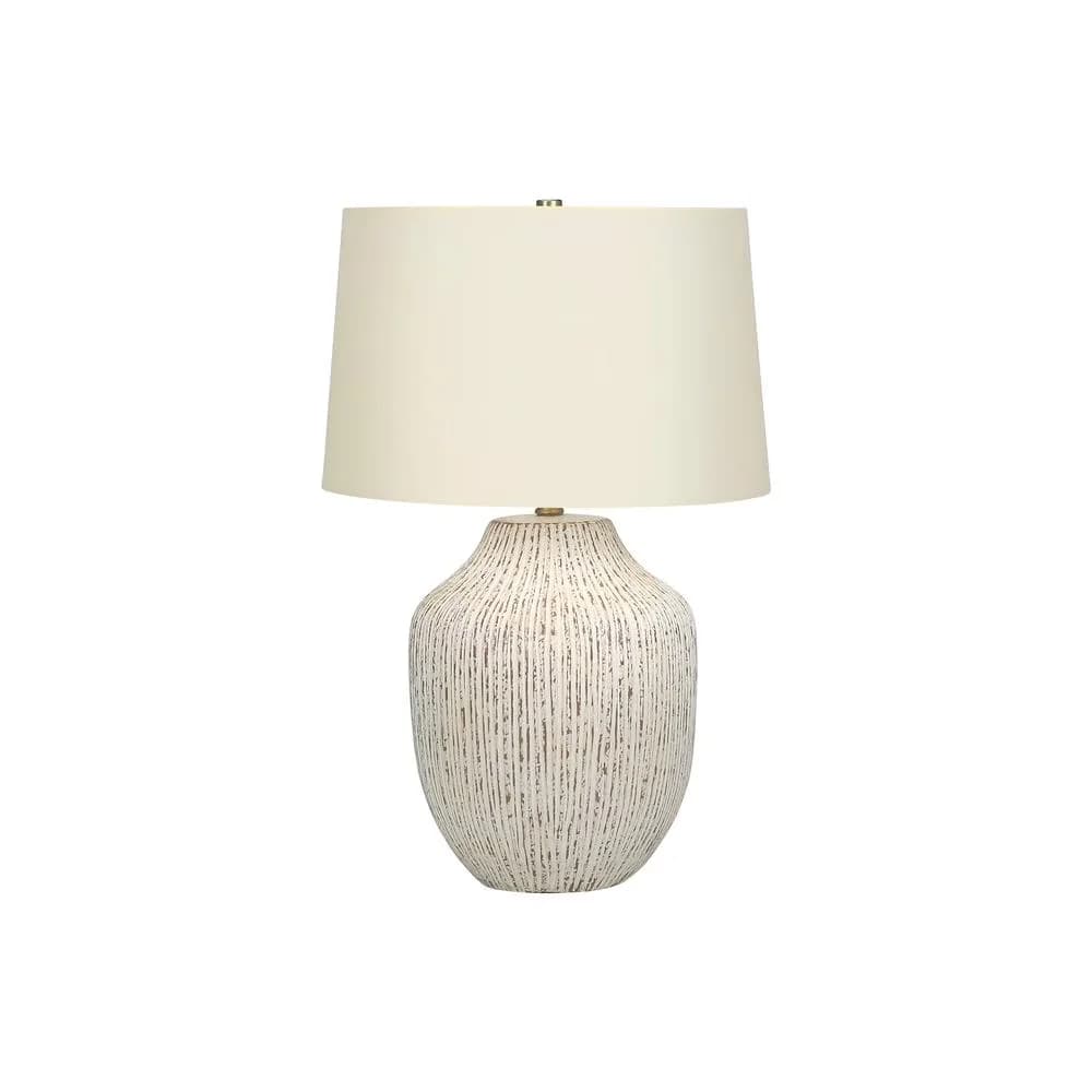 Professional Table Lamp with LED, Bedside Lamps, Transitional - Beige Ceramic Model 1AA3D4