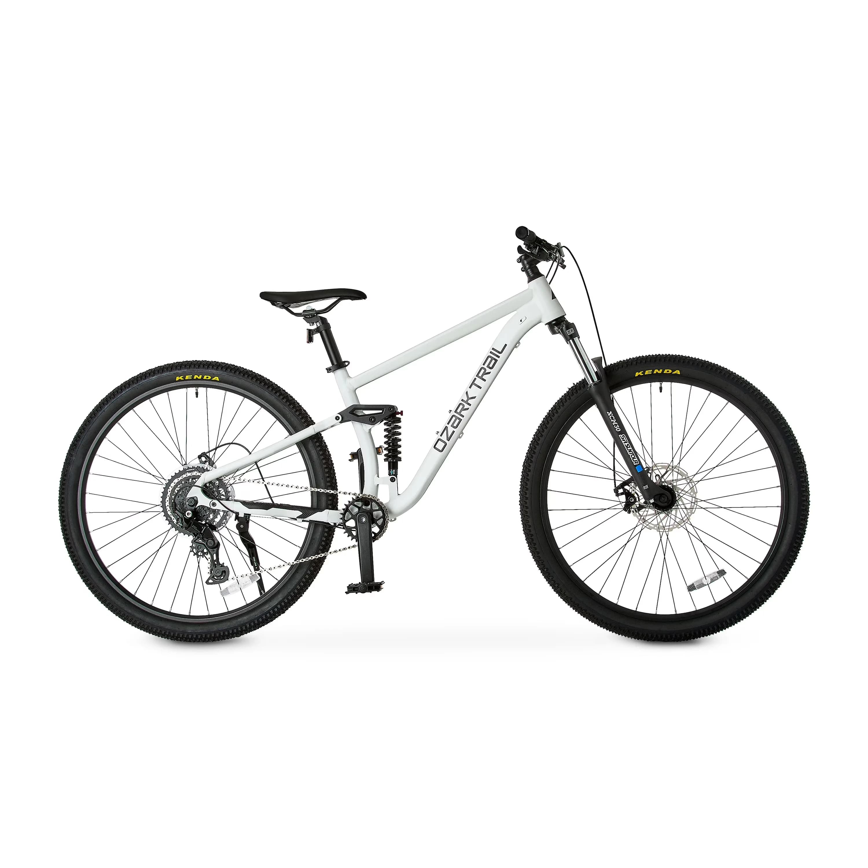 Sleek Mountain Bike with Lightweight, Off-White, Medium Frame - White Slalom Model 5CA141