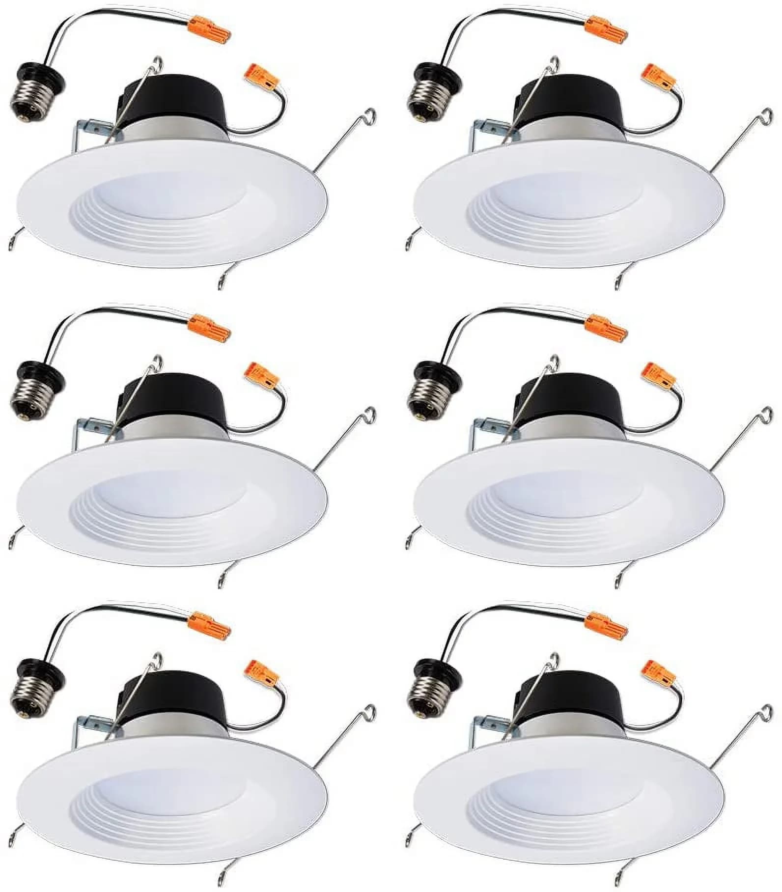 Professional Ceiling Lights Fixture with LED, Dimmable, Case of 6 LED RL - Model 6EEFAD