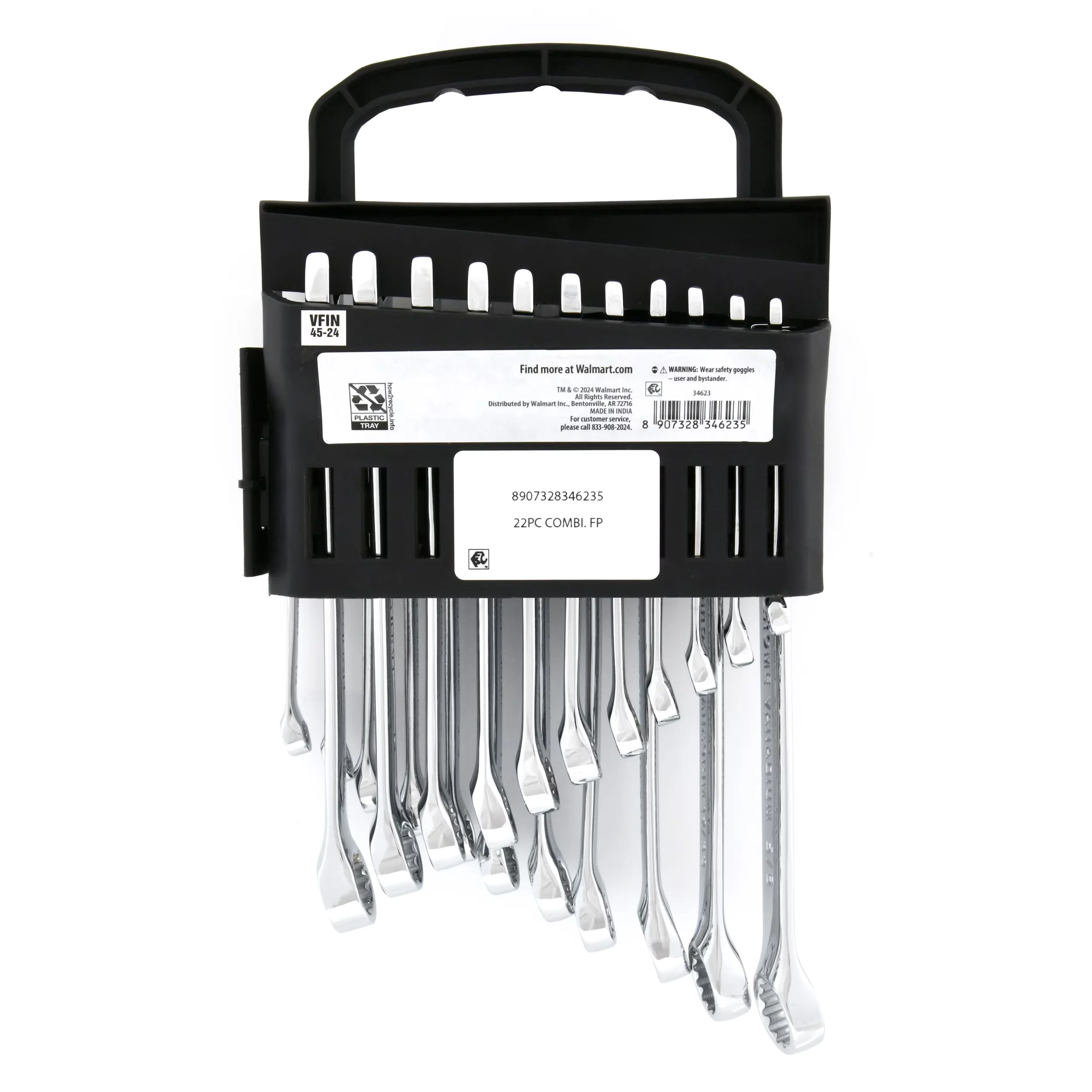 Hand Tool Set Classic with Heat Treated, Nickel Chrome Plated, Chrome Vanadium Steel - SAE & Metric Model 0DEB8F