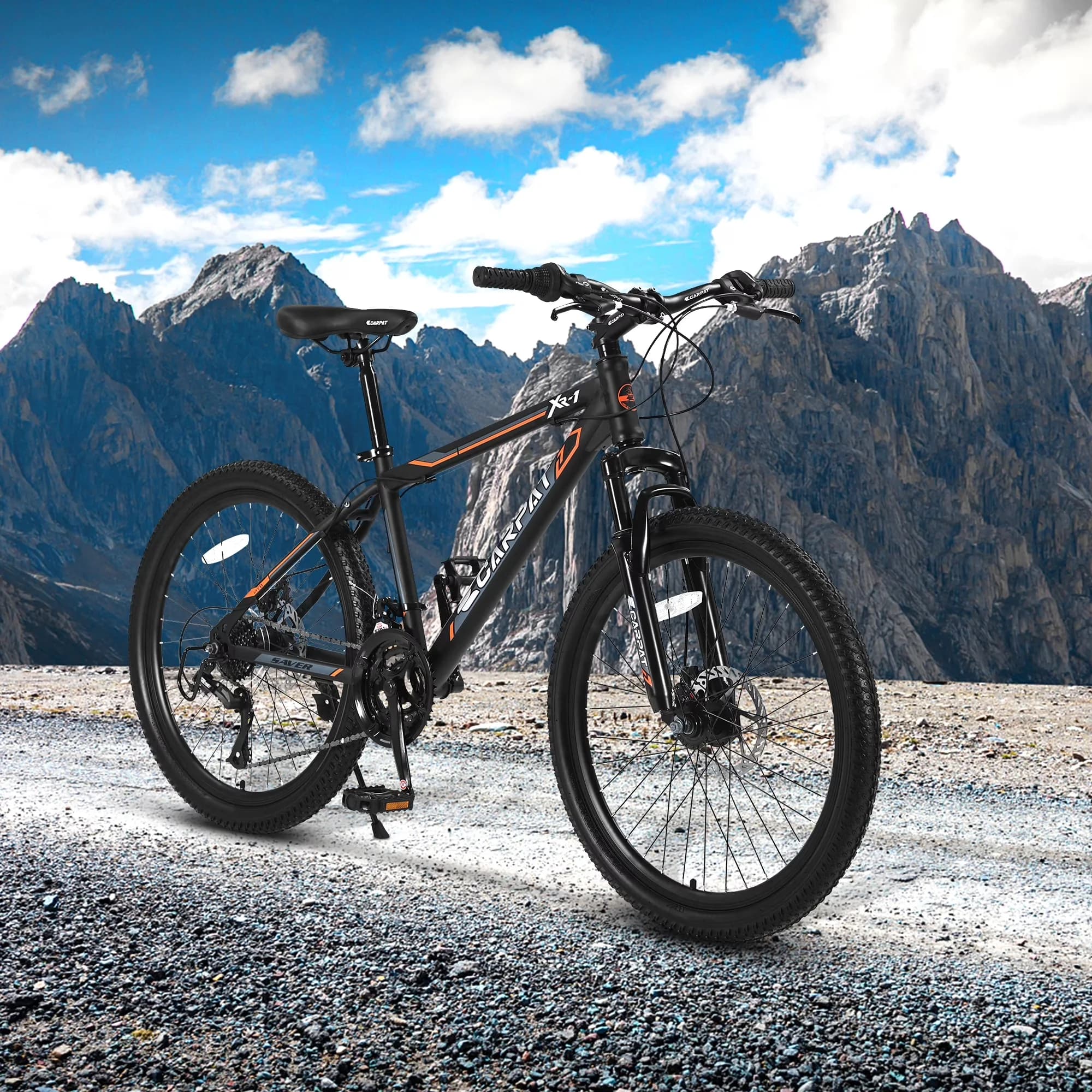 Professional Mountain Bike with Adjustable Speed, Adjustable Height, Adjustable Seat - Black Model 565E56