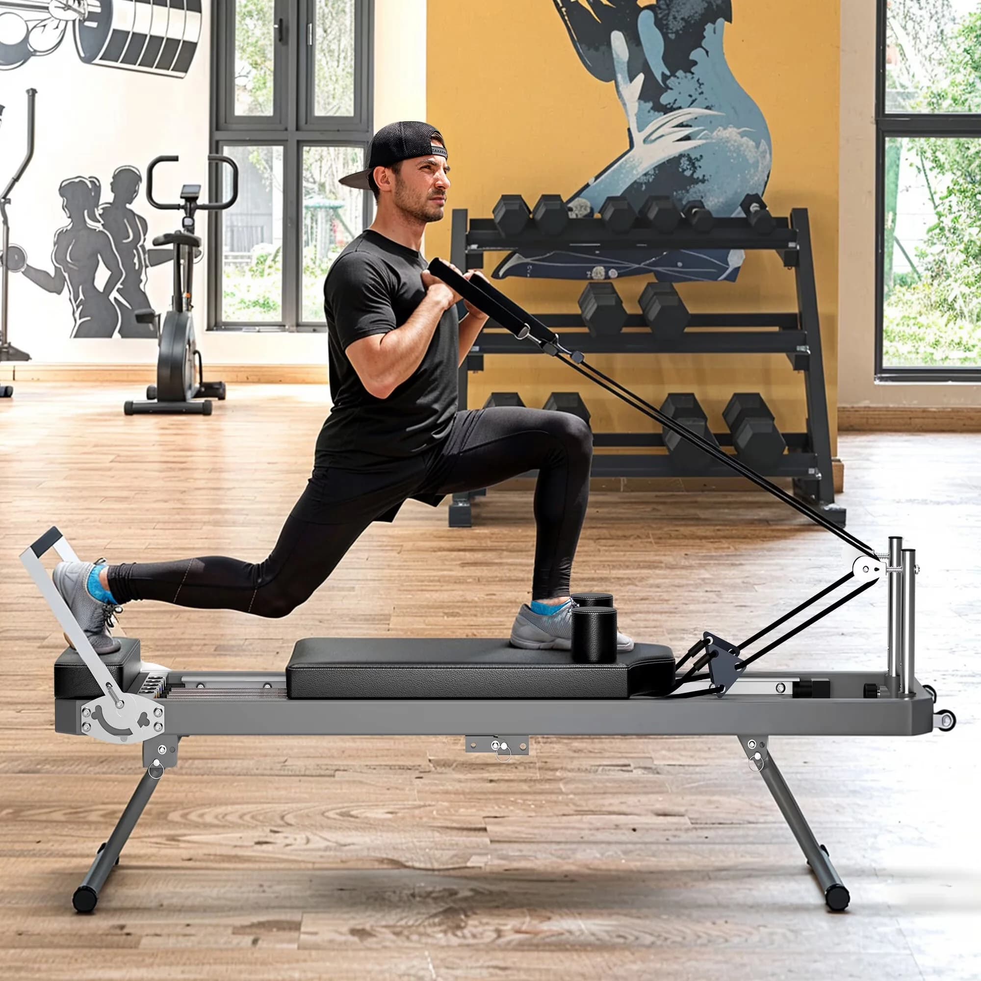 Essential Home Gym Accessory with Heavy Duty, Multi-functional Fitness Equipment, Fitness Equipment - Black#104 Iron Model 3D4D73