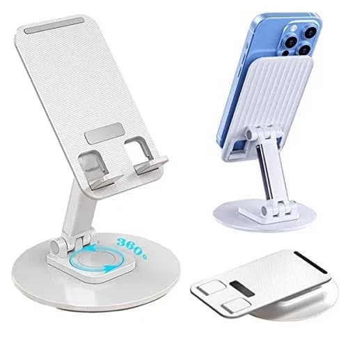 Versatile Home Gym with 360 Degree Rotation, Foldable, Foldable Phone Stand - White Model 6D9B96