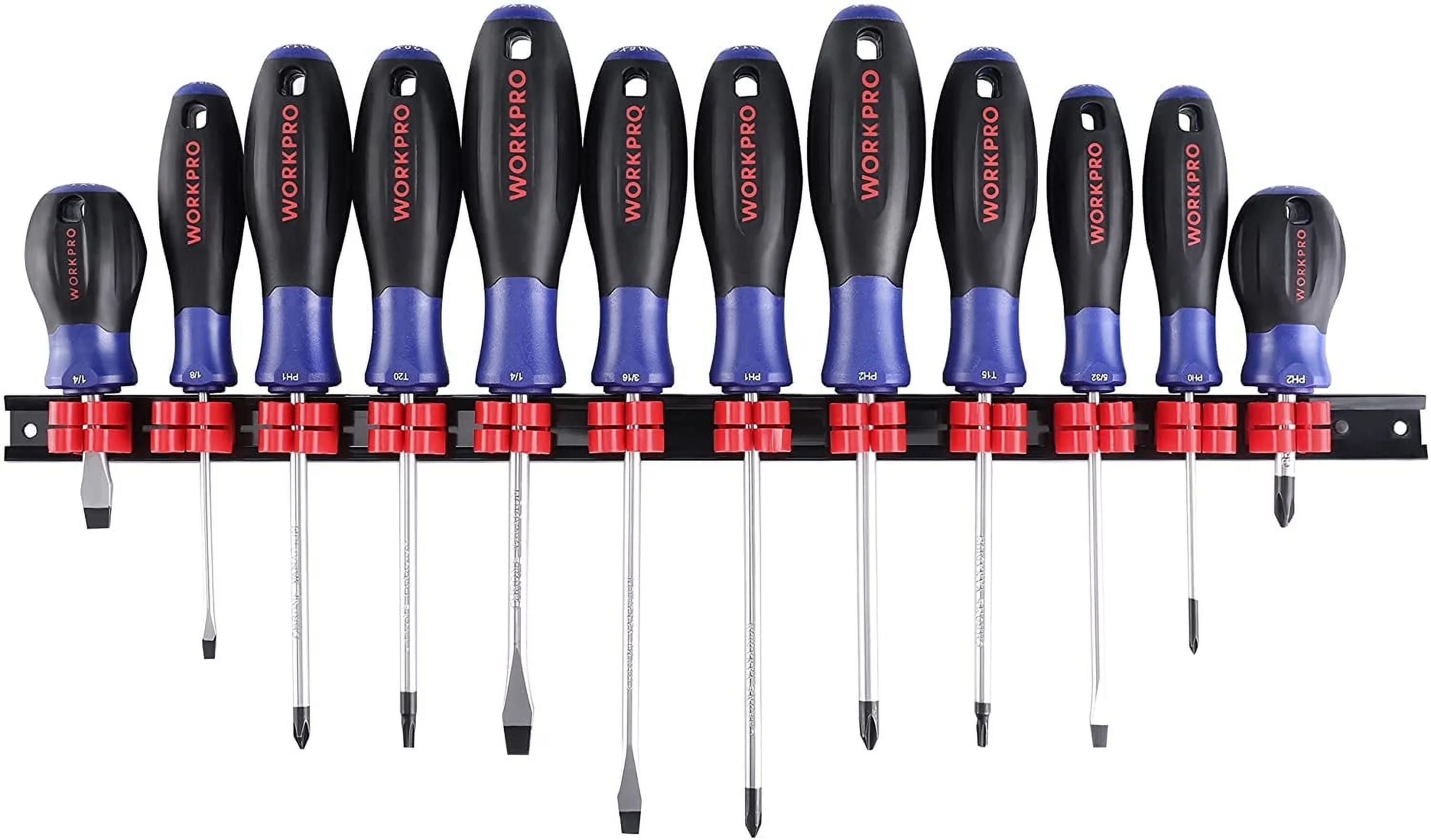 Efficient Hand Tool Set with Magnetic, Non-Slip Handle - Chrome Vanadium Steel Model 8D19DA