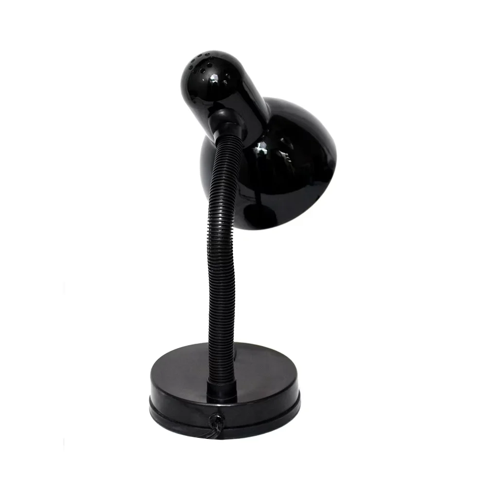 Reliable Desk Lamp with LED, Traditional, Basic Metal - Plastic Black - Industrial Grade Model A1BA37