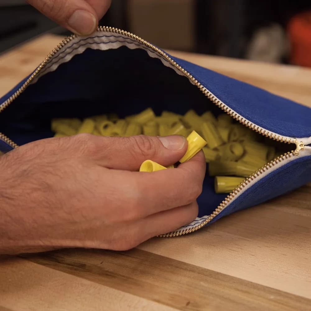 Innovative Toolstorage with Heavy-Duty, 4 Pack Canvas Zipper Tool Bags - Orange 4-Pack Model 192535