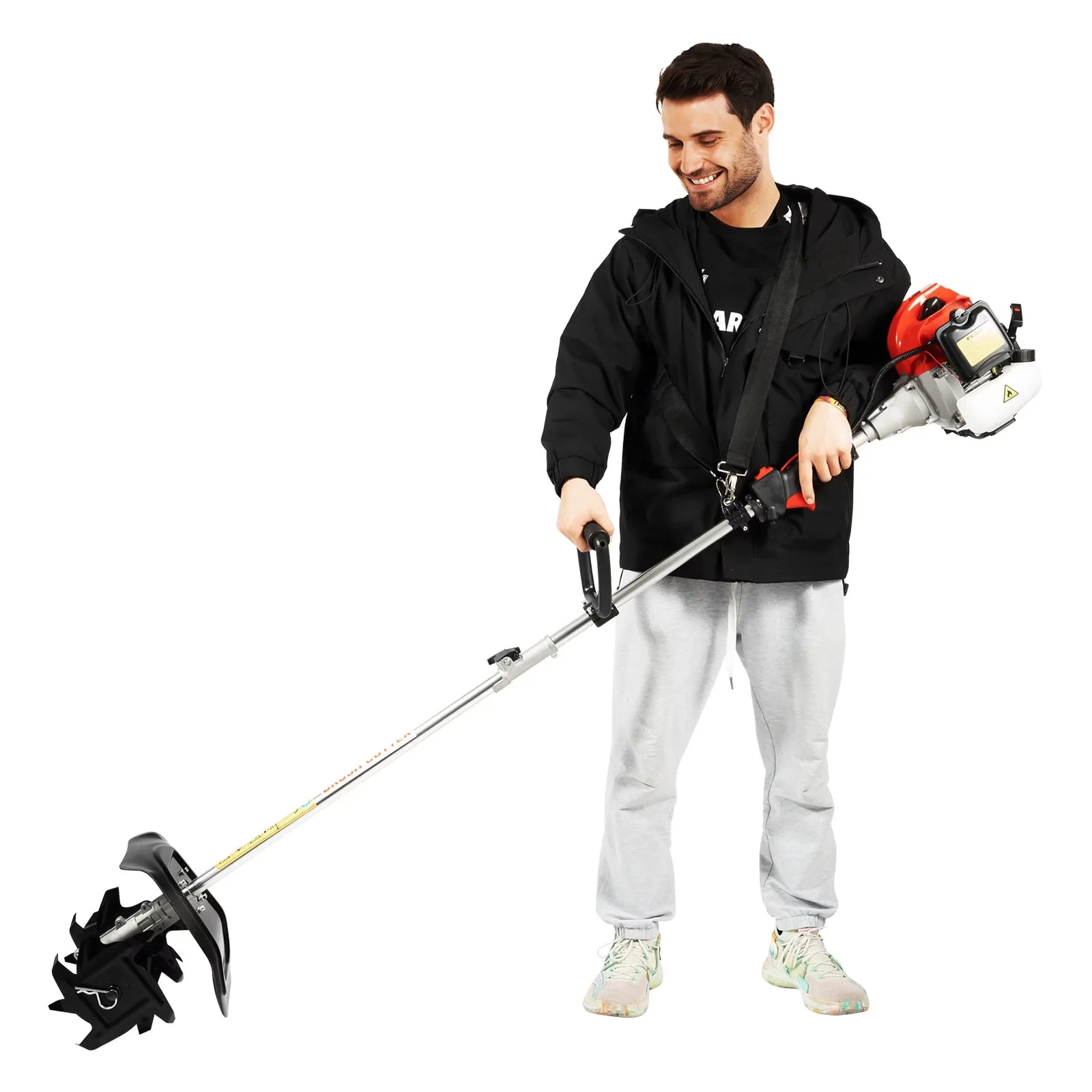 Premium Trillers Cultivator with Gas Tiller, Aluminum Alloy Manual Start Soil Weeder - Model 548055
