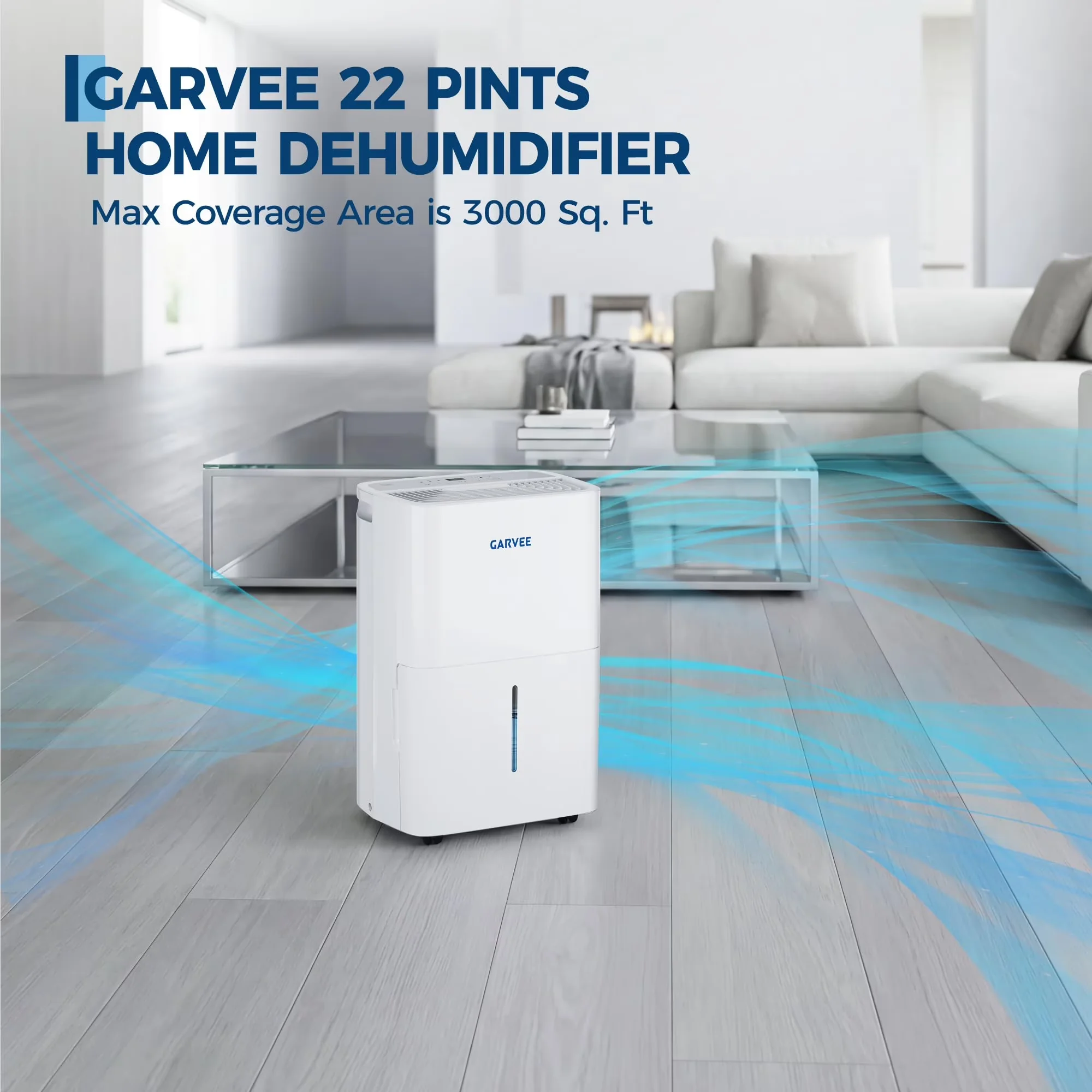 Classic Dehumidifier with Automatic Shut-Off, Energy Efficient - White for Home Model 19B1B7