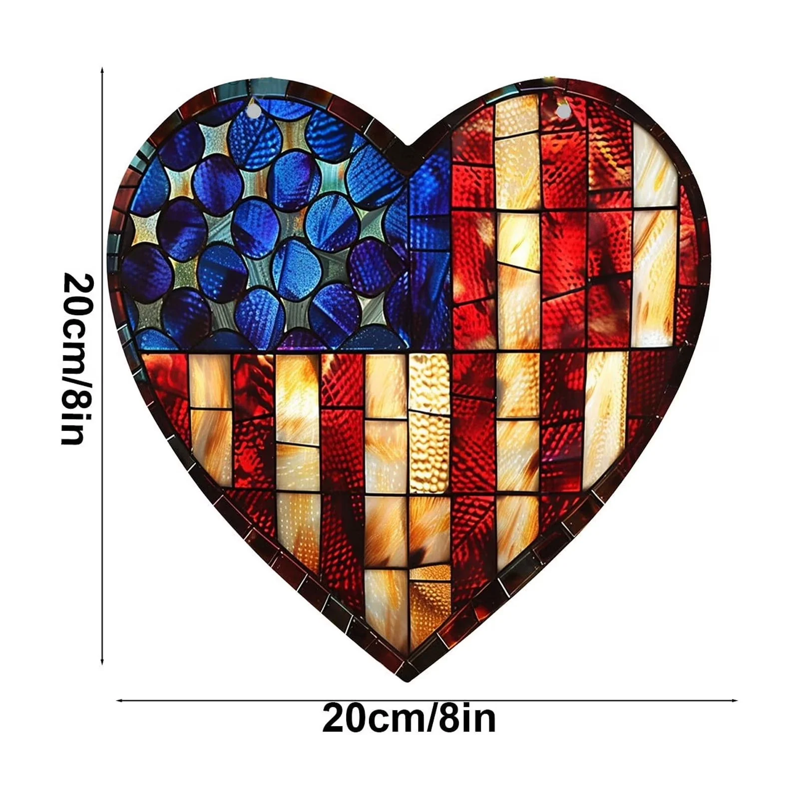 Compact Novelty Light with Modern, 4th of July Decor, Independence Day decor - Acrylic, Wood Model 3BD178
