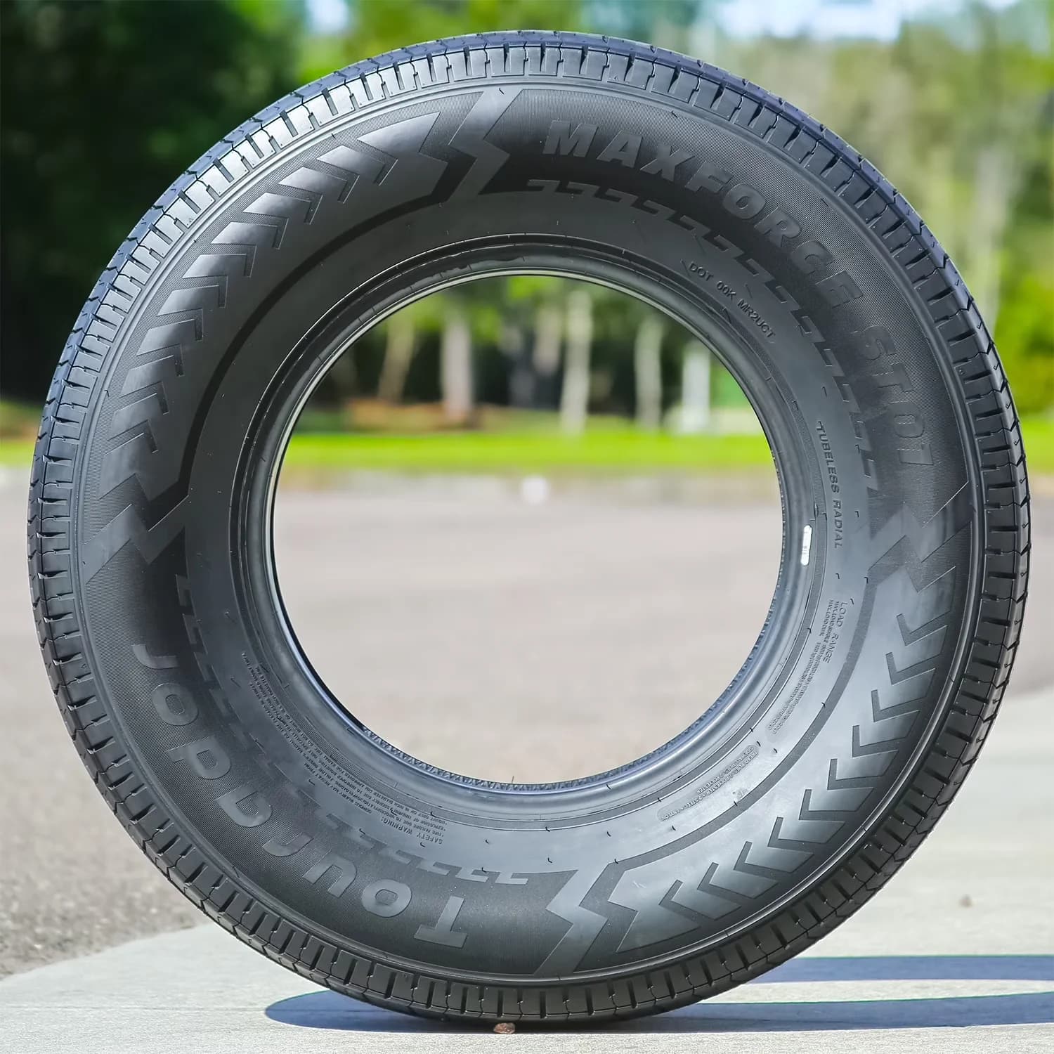 Durable Trailer Tire with Low Maintenance, Wet Or Dry, All-Weather - ST01 Model B7421F