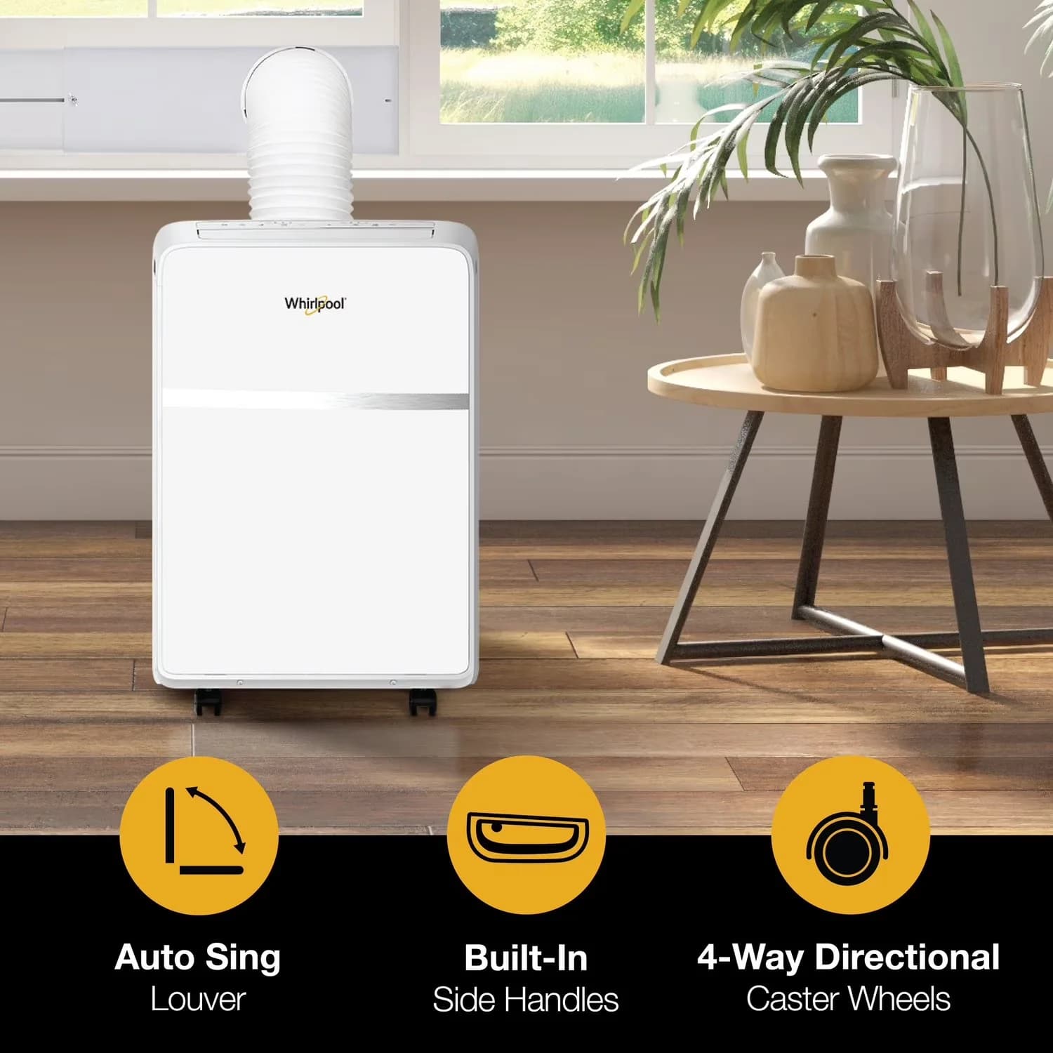 Innovative Air Conditioner with 8000 BTU, Remote Controlled, 8000 BTU /5500 BTU DOE Portable - White Model 744414