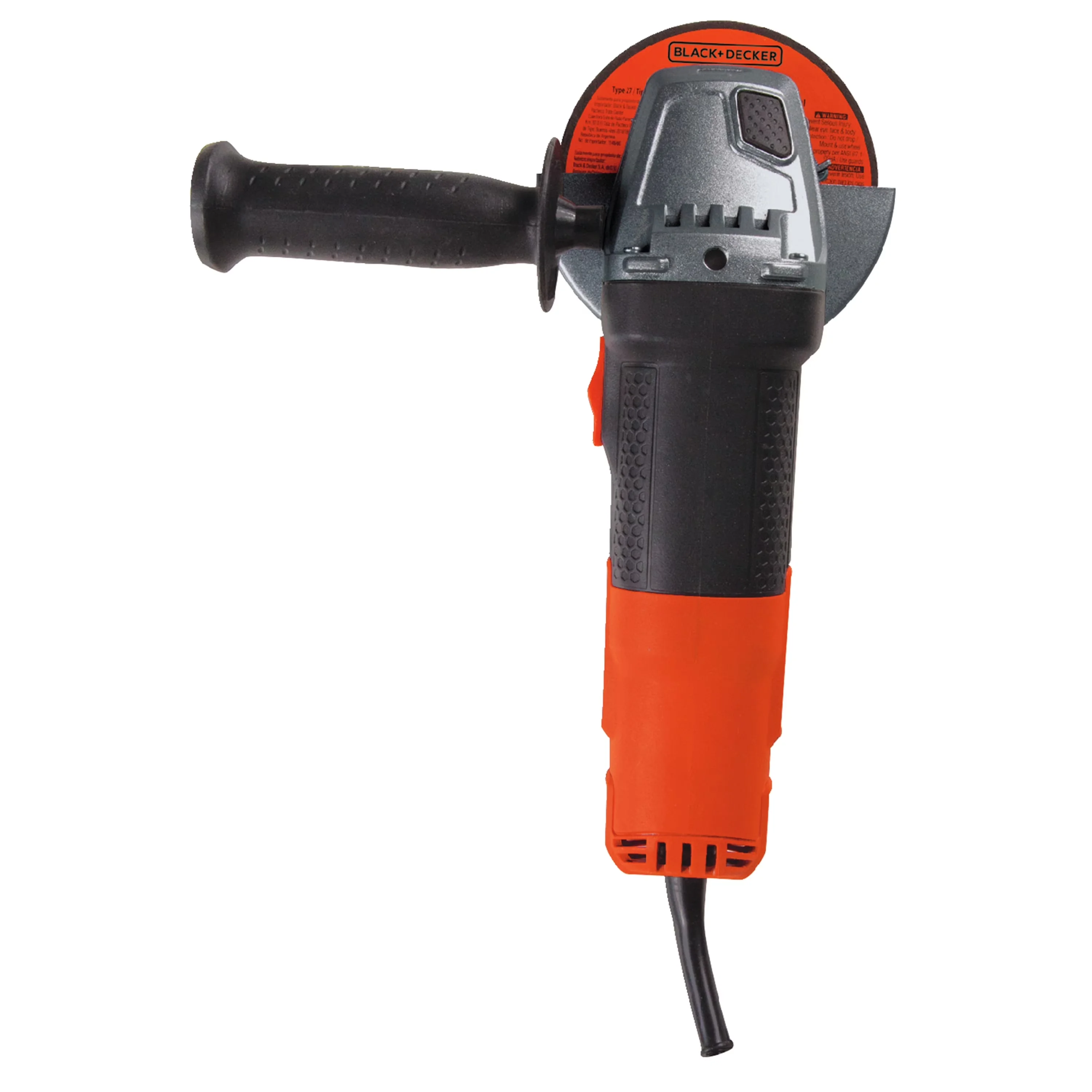 Efficient Woodworking with Operates at 10,000 rpm, 6-Amp 4.5-Inch Angle Grinder - Orange Model 8B650A