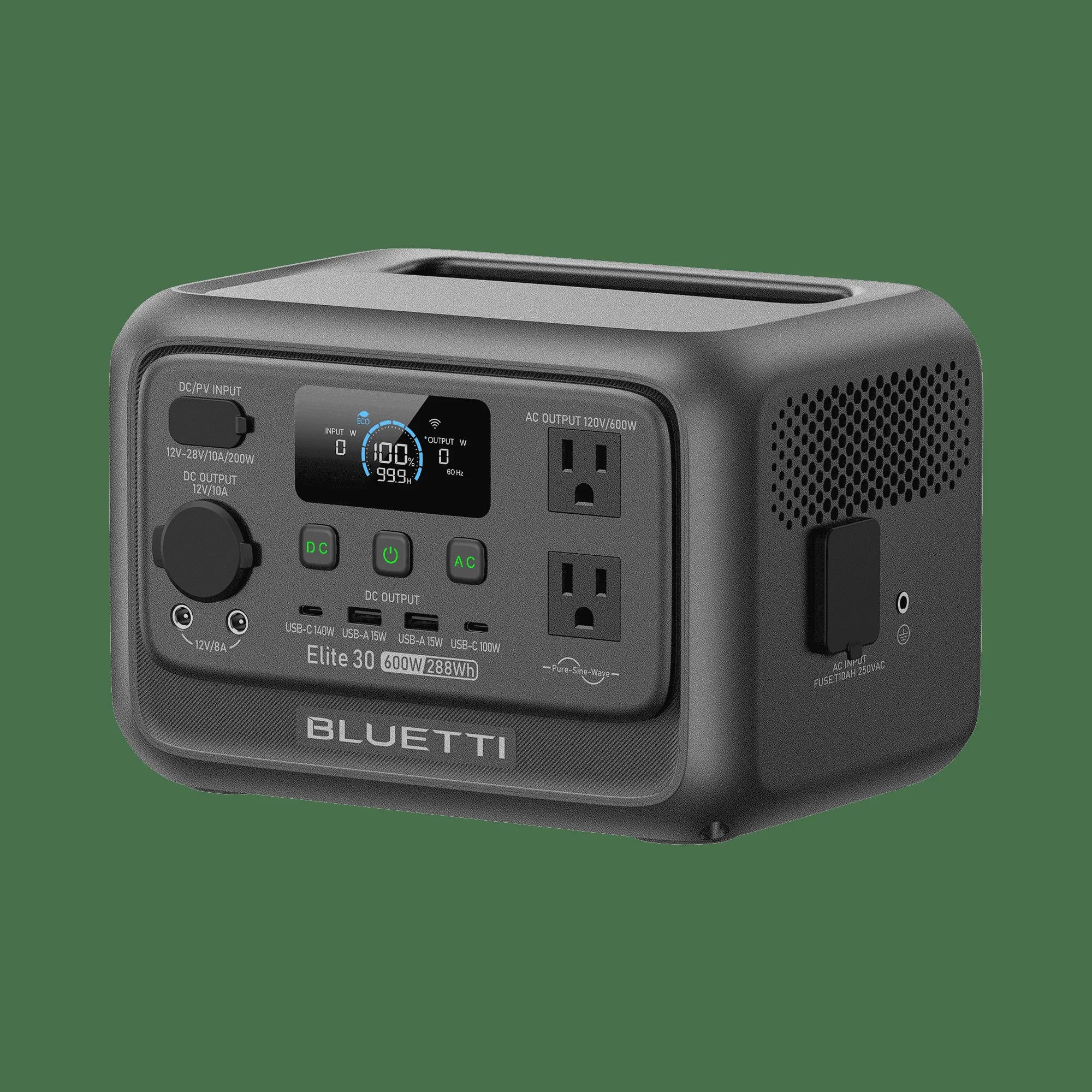 Generator Reliable with 600W, Usb Port, Elite 30 V2 Portable Power Station - Gray for Camping Model 5014DC