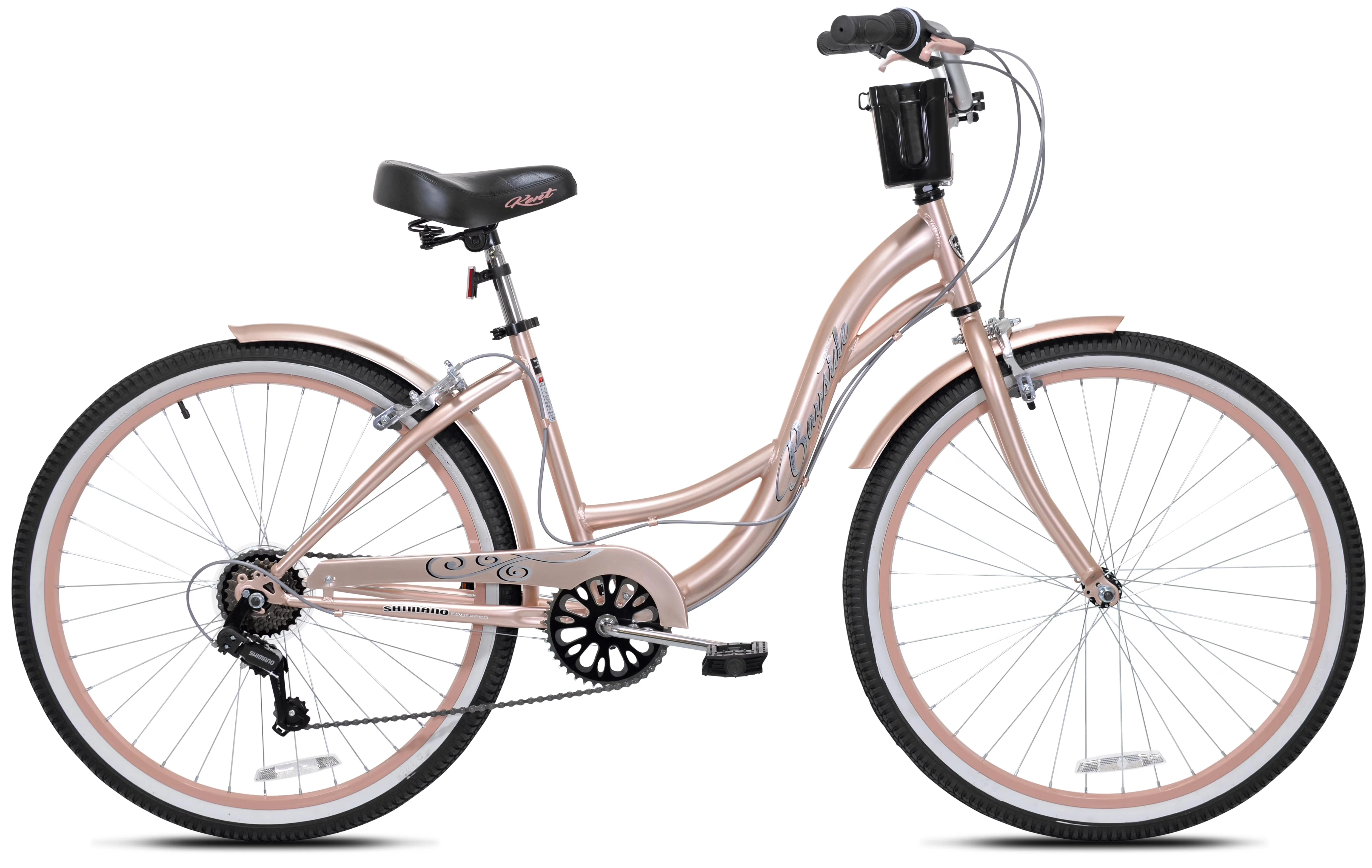 Compact Cruiser Bike with Adjustable Seat Height, Adjustable Seat - Gold Model 855119