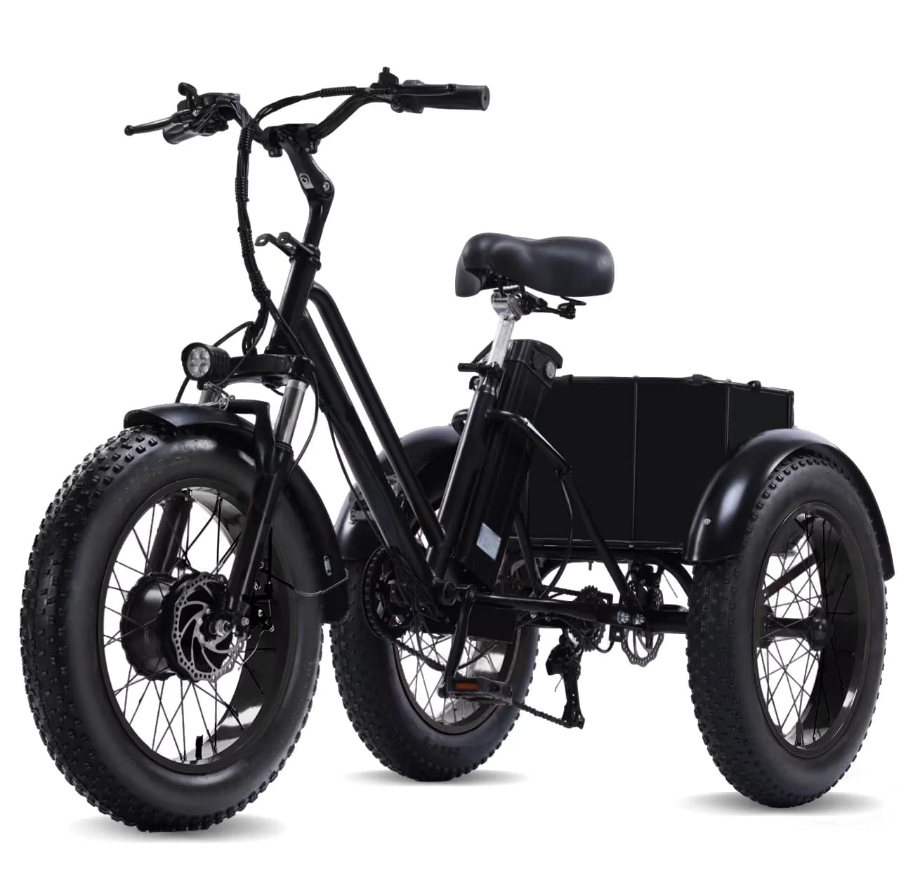 Compact Electric Bike with Battery, 500W, 48V - Black - Compact and Portable Model A16D87