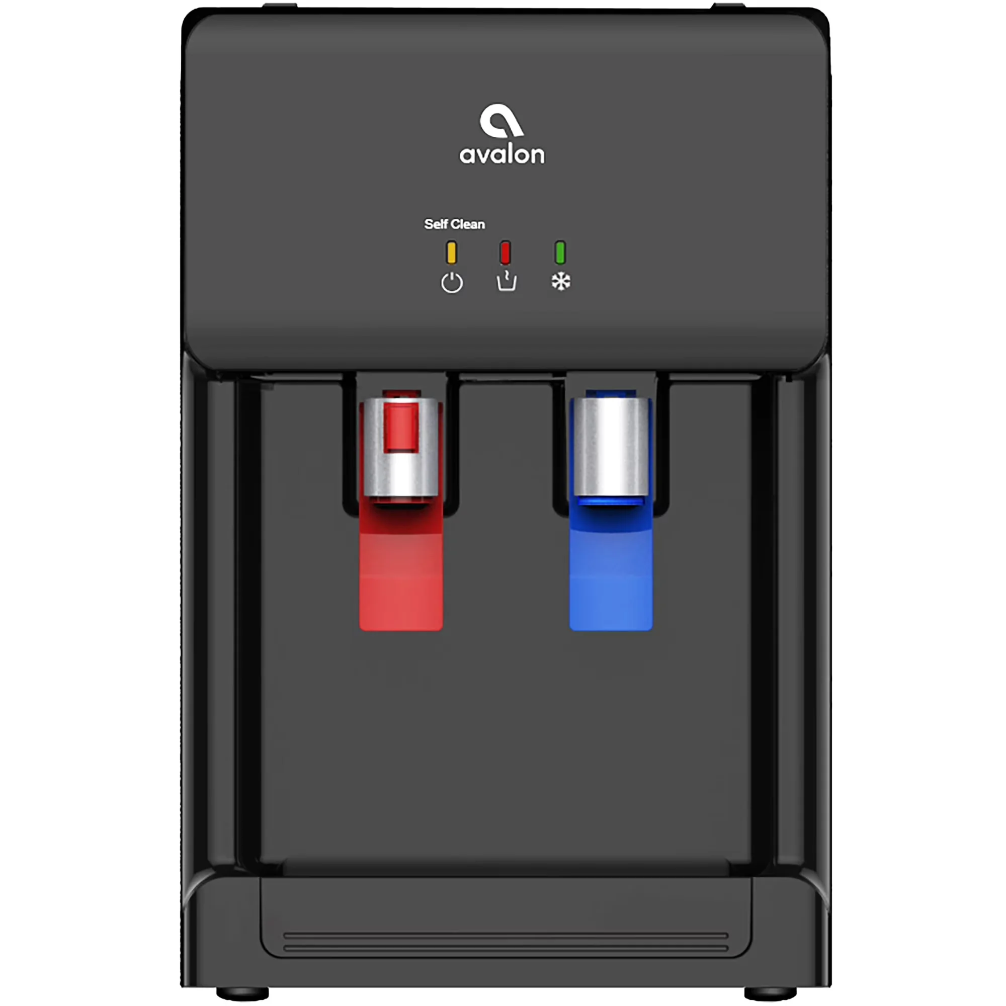 Versatile Water Filtration with Self-Cleaning, Hot & Cold Temperature, Black - Black Plastic Model 01277F