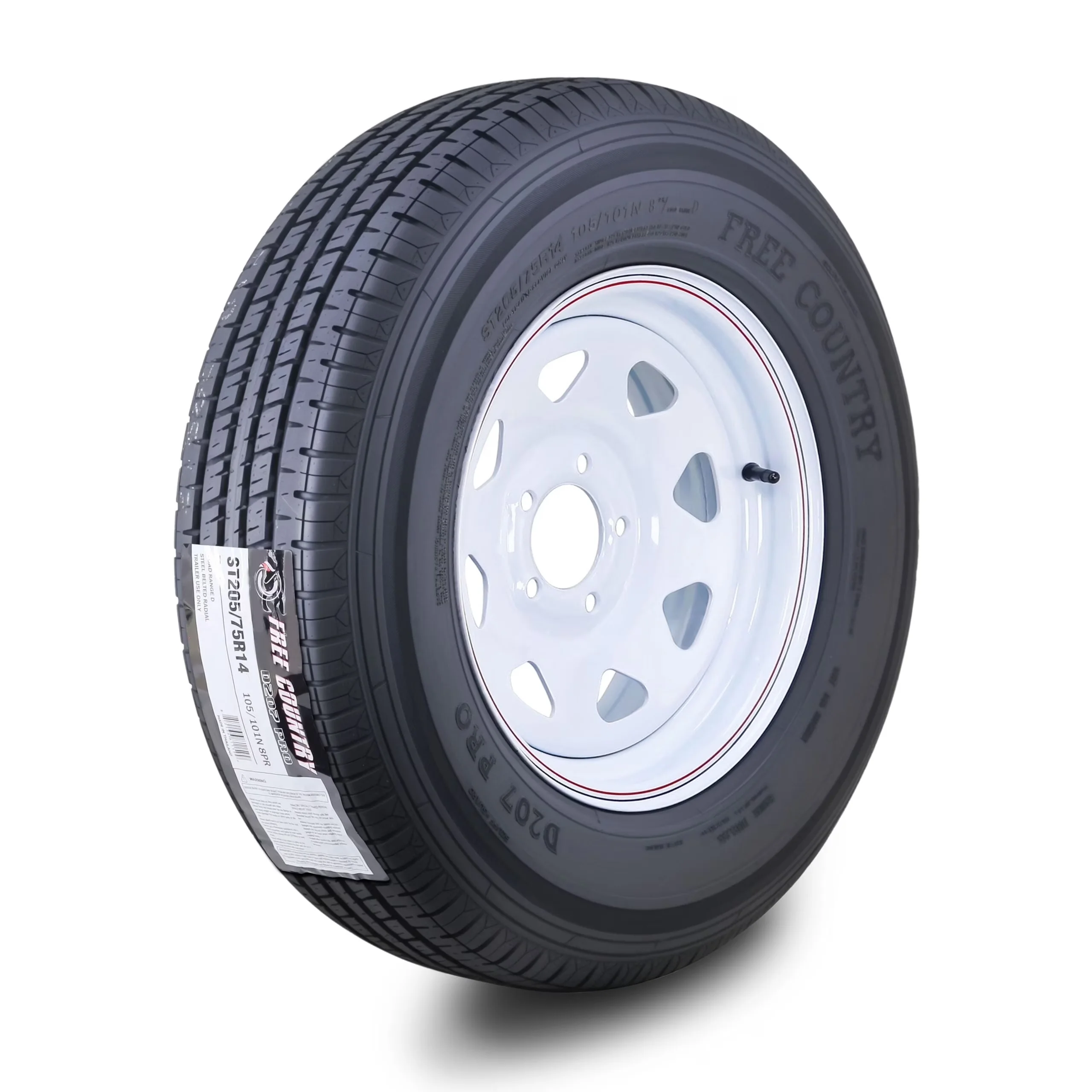 Professional Trailer Tire with Durable Construction - ST205 - Sleek Profile Model 340547