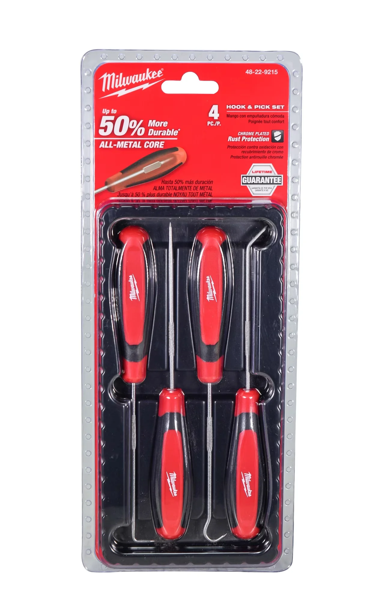 Hand Tool Durable with Comfort Grip, Chrome Plated for Rust Protection - Black Model 745E04