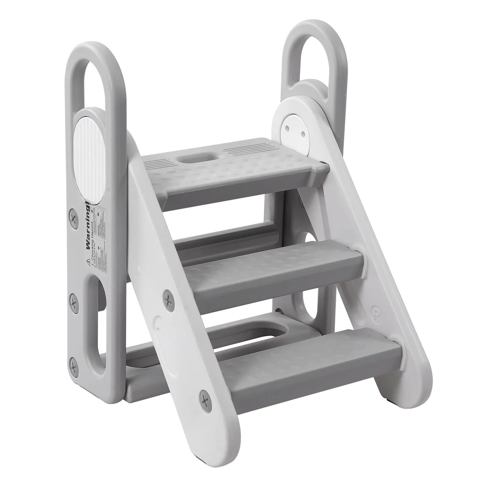 Compact Ladders And Step Stool with Folding, Foldable - Pp Gray for Bathroom, Kitchen Model 49A9FE