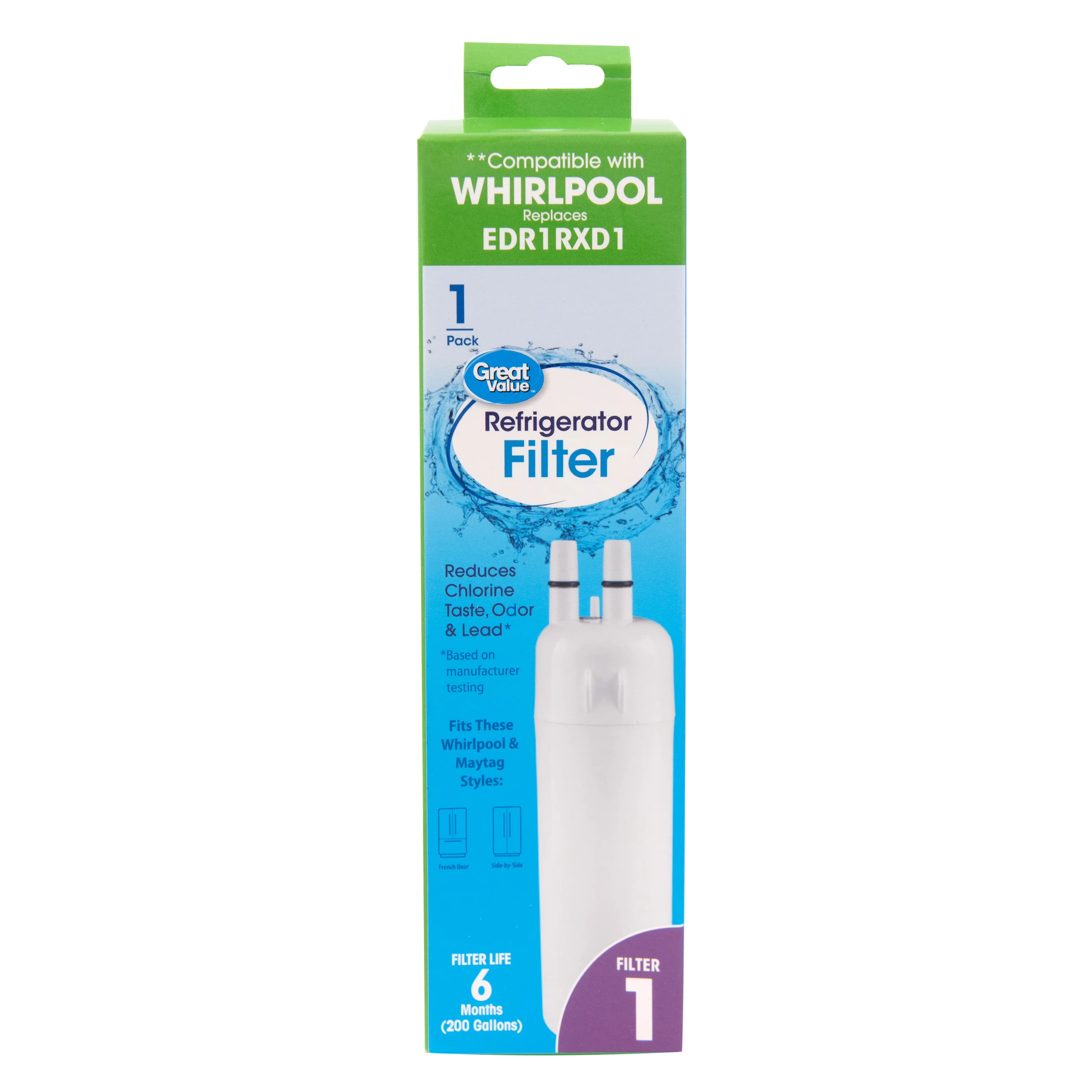 Water Filtration Innovative with Whirlpool, Compatible, Replaces: EDR 1 RXD 1 - Model C85A8E