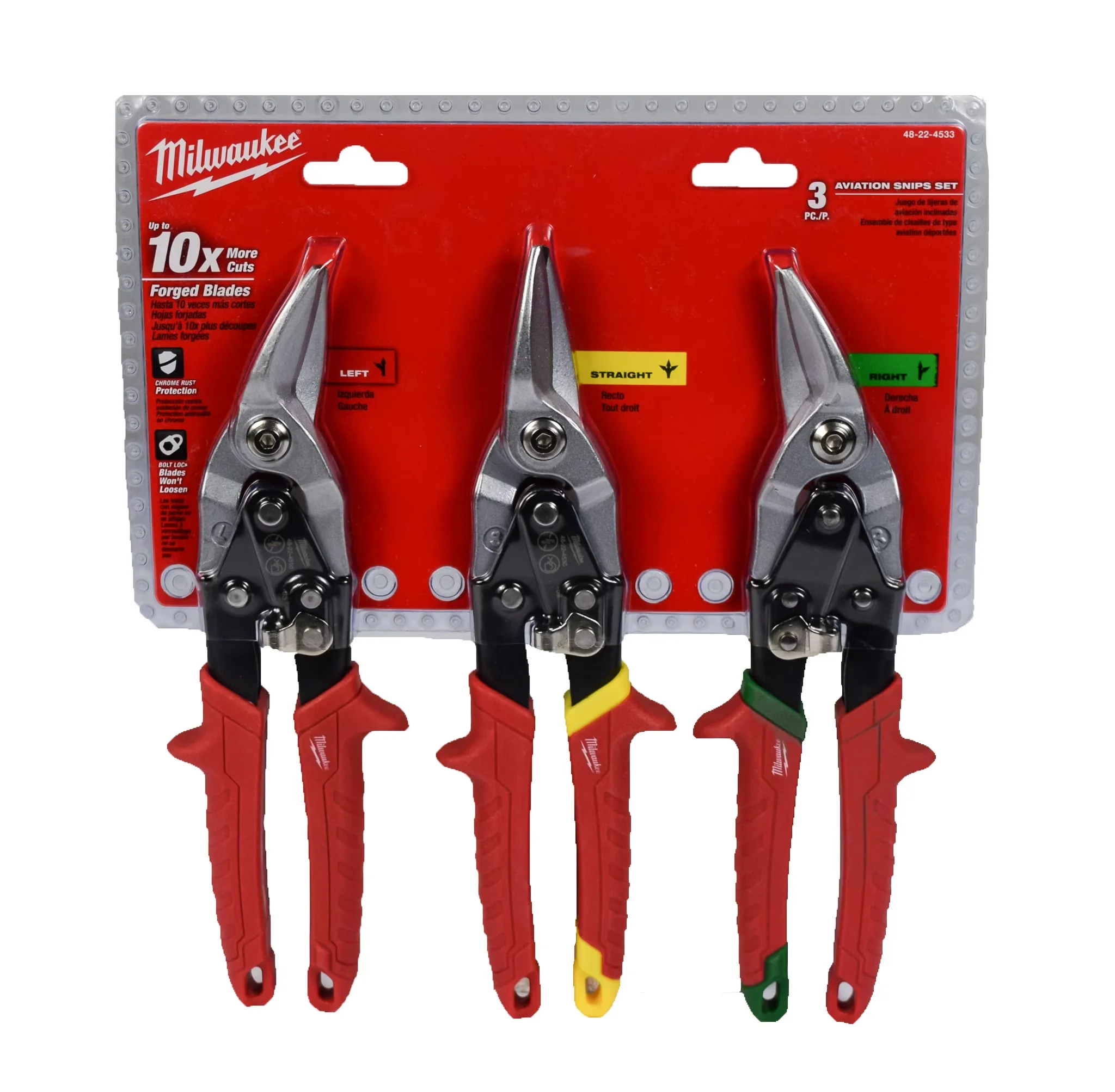 Sleek Hand Tool with Ergonomic Handle, 1-handed metal lock., Forged serrated blades. - Black Model 175210