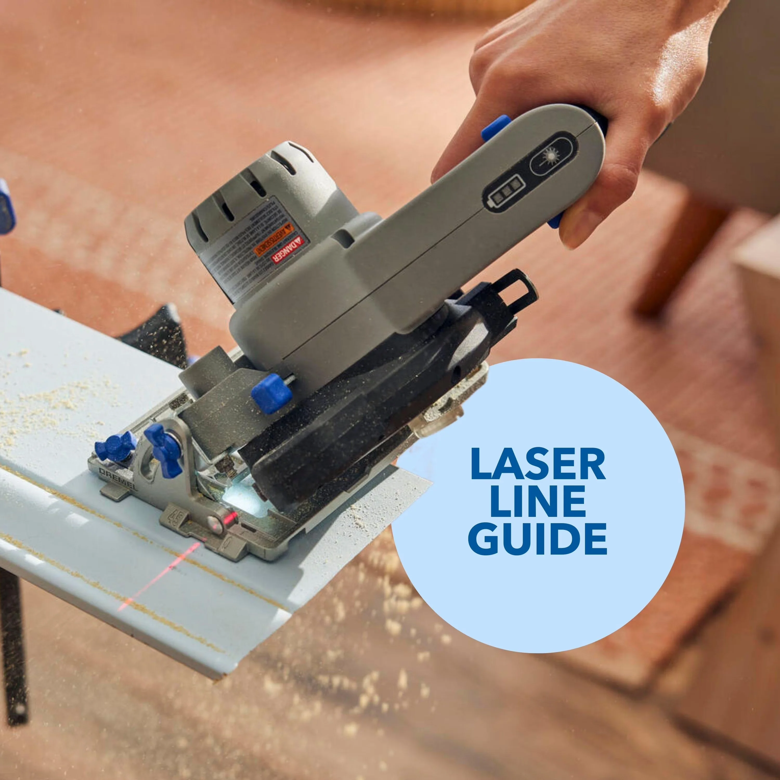 Sleek Power Saw with Battery, 12V, Brushless Motor - Gray - Space-Saving Design Model DC7A2D