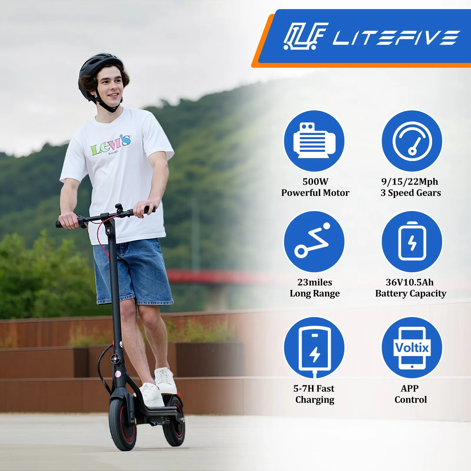 Professional Scooter with 500W, Foldable, App Compatibility - Alloy for General Purpose Model C13596