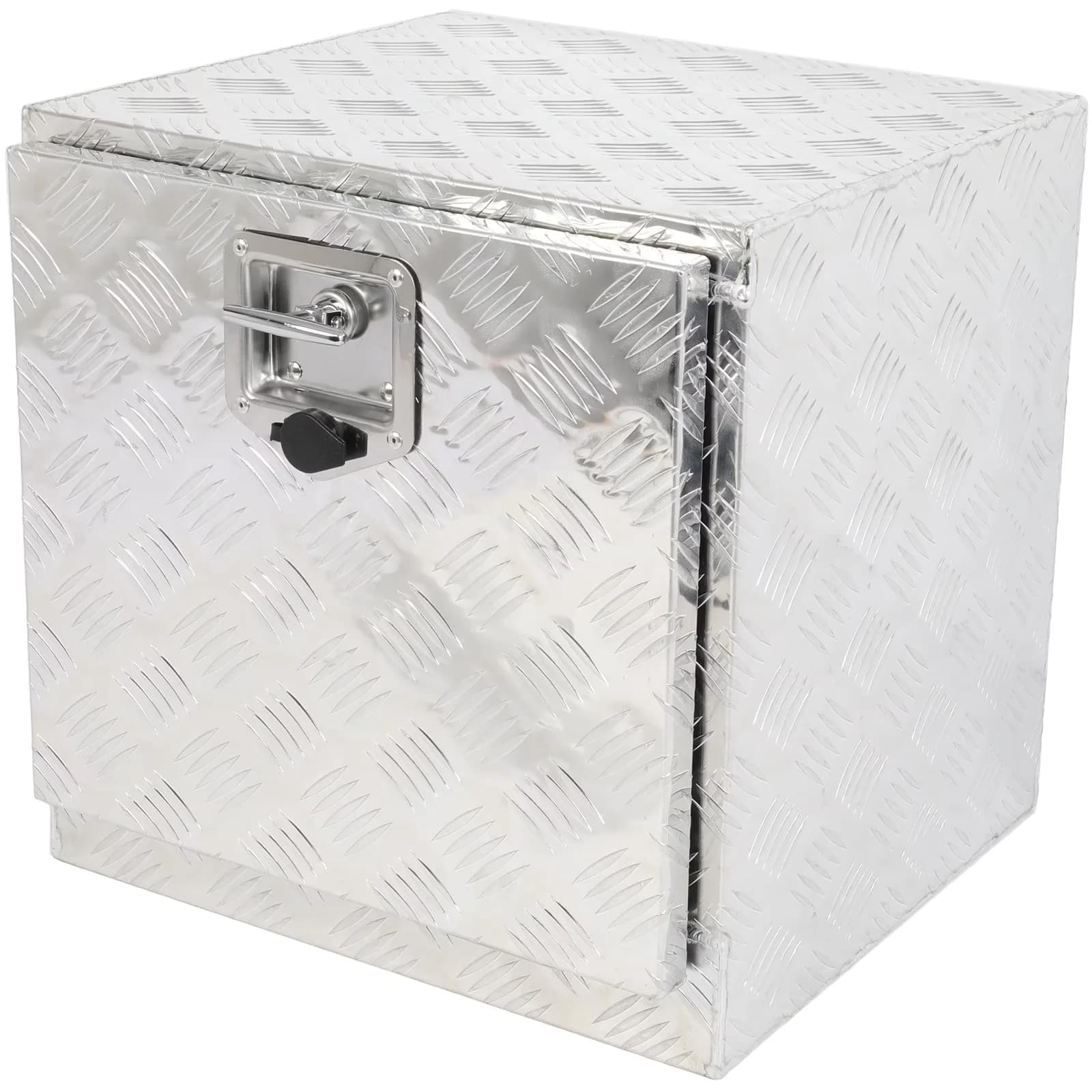 Toolstorage Stylish with 18 Inch Aluminum Truck Bed Tool Box, Tool Storage Organizer Chest - Aluminum Silver Model AC2EDE