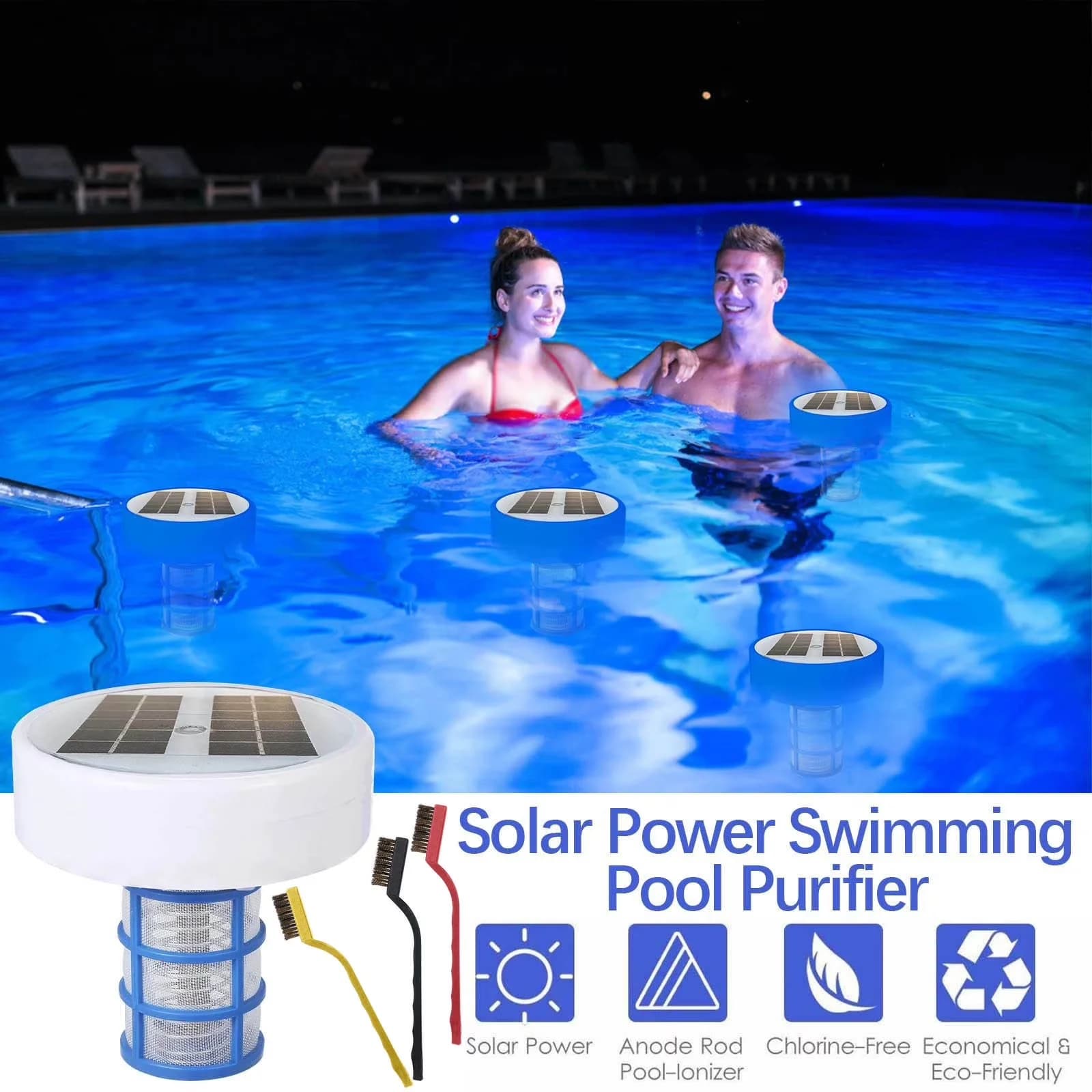 Innovative Air Purifier with Self-Cleaning, Night Light High Capacity Water - White Model 988E2E