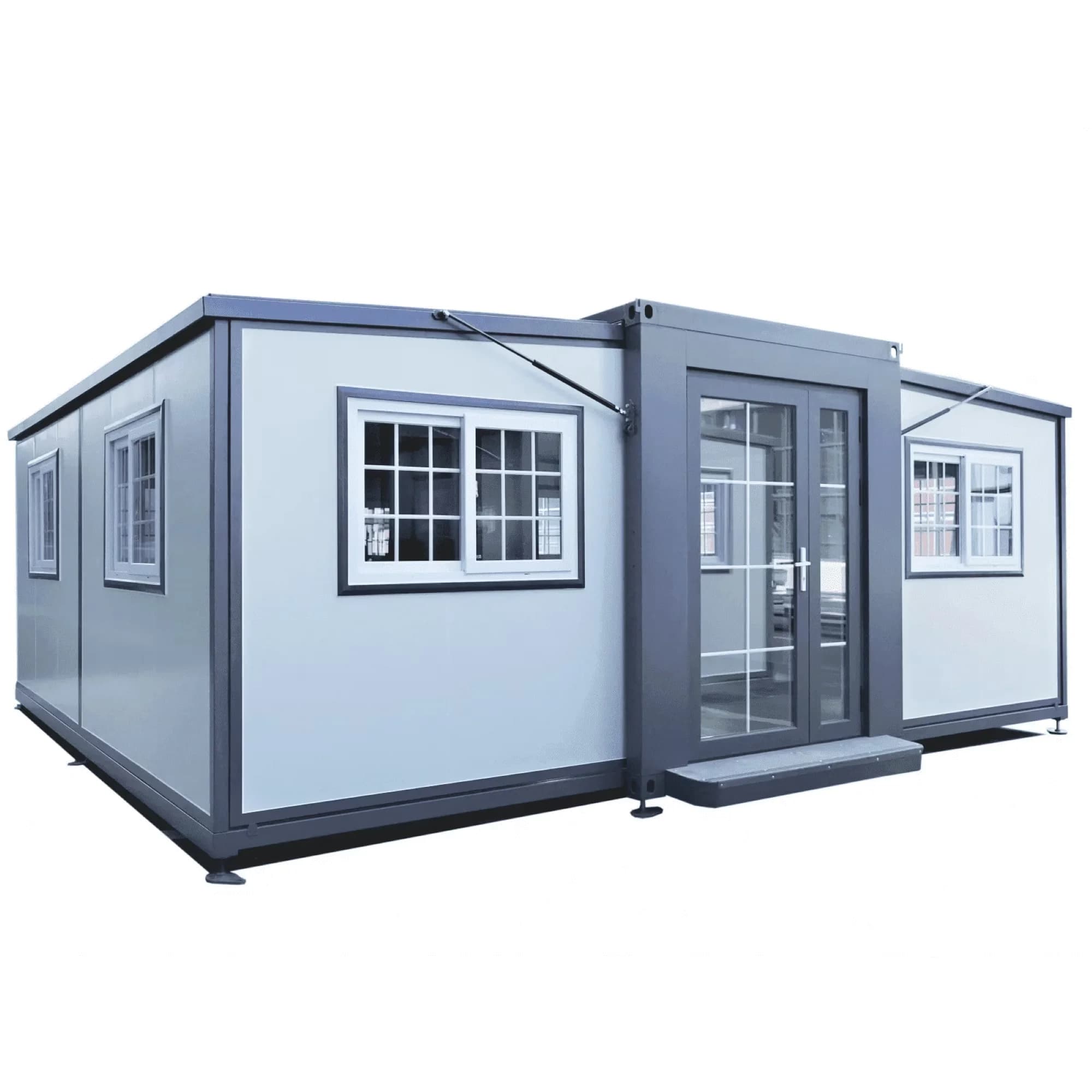Reliable Shed with Rust Resistant, Rot Resistant, Uv Resistant - White Q235 Galvanized Steel Frame, Steel Roof, Zinc-Coated Base With... Model 4BD3A1