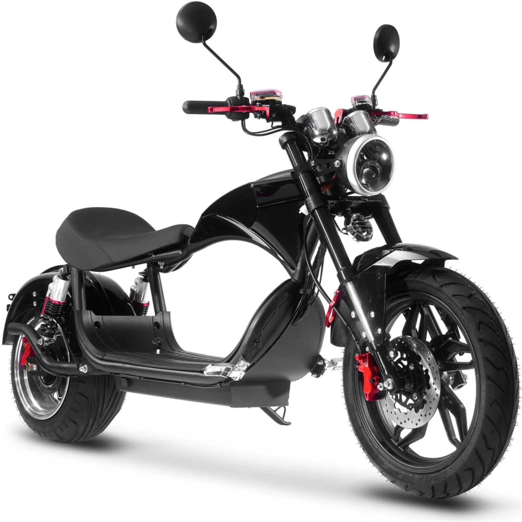 Sleek Scooter with 2500W, Top Speed: 28 mph, Motor: 2500W Rear Hub Motor (brushless) - Black Model B494A0
