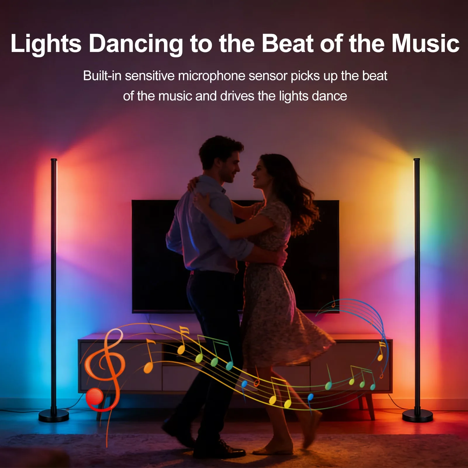 Reliable Lamp Set with LED, Eco Friendly, Smart Compatible - Wood Multicolor Model E765EC
