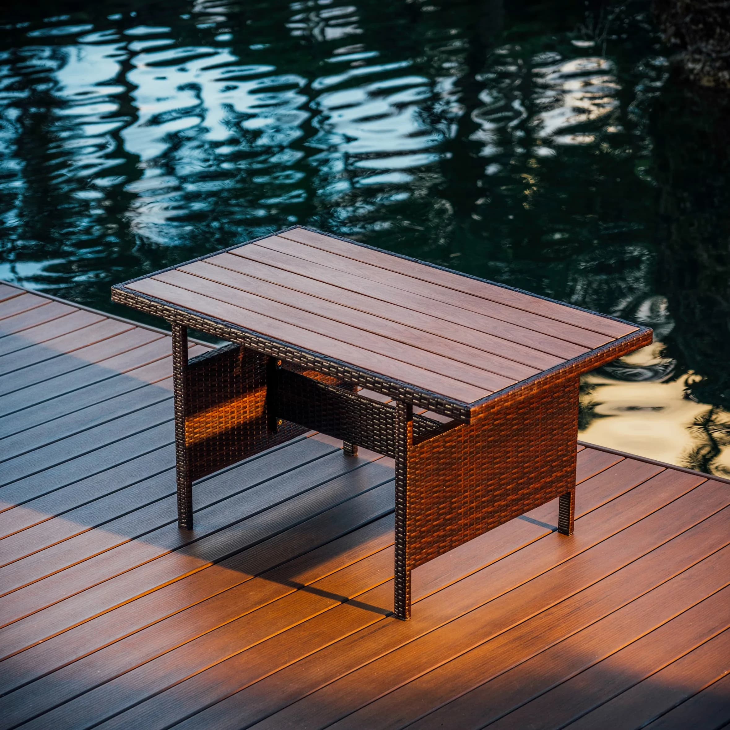 Versatile Outdoor Sofas Sectional with Modern, Back Support - Brown Wicker, Rattan, Resin Model C7CD25