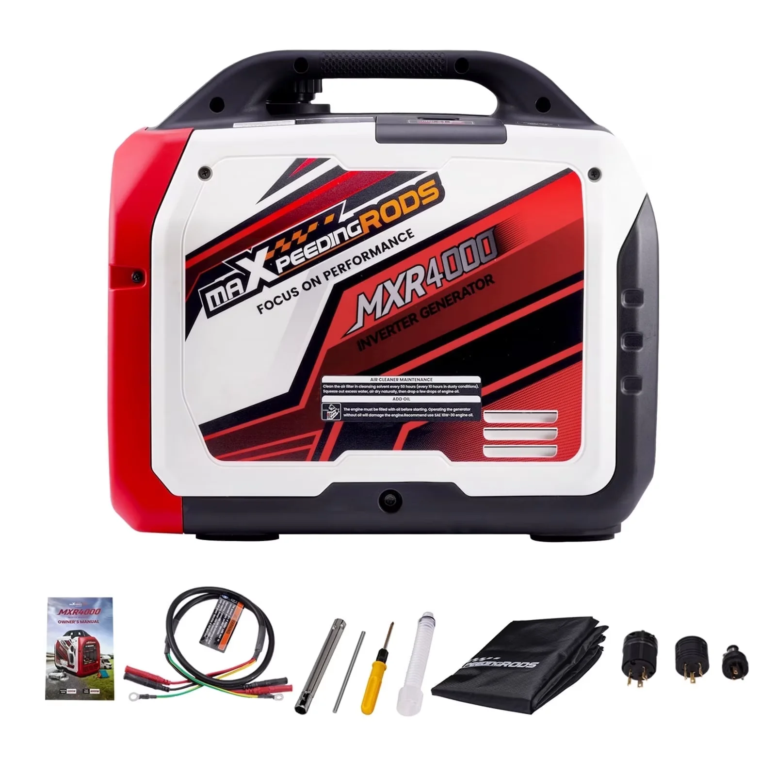 Efficient Generator with LED, 3900W - Watt - Commercial Quality Model DA2D2C