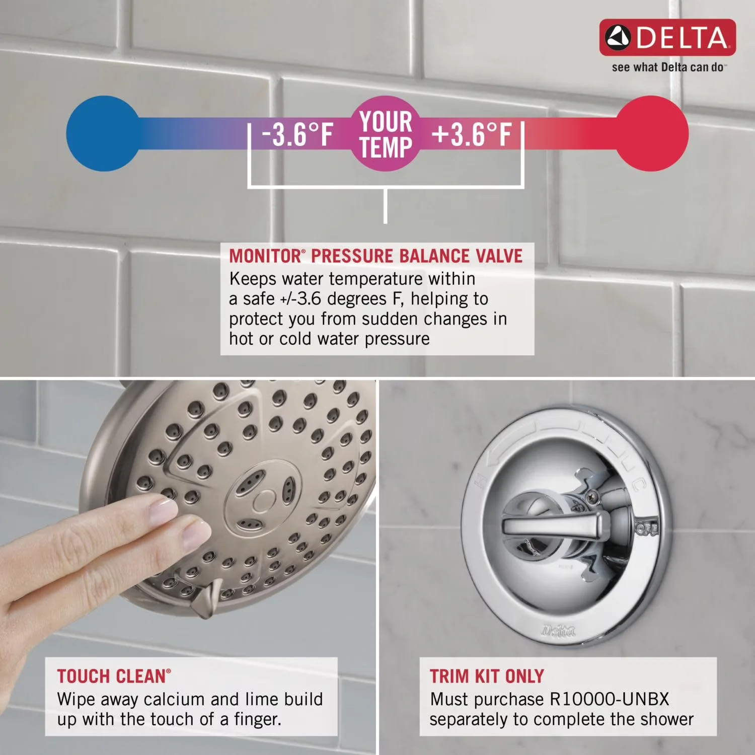 Sleek Bathroom Renovation with Easy To Install, Available in Various Colors, Touch Clean Technology - Silver Brass Model 4812C3