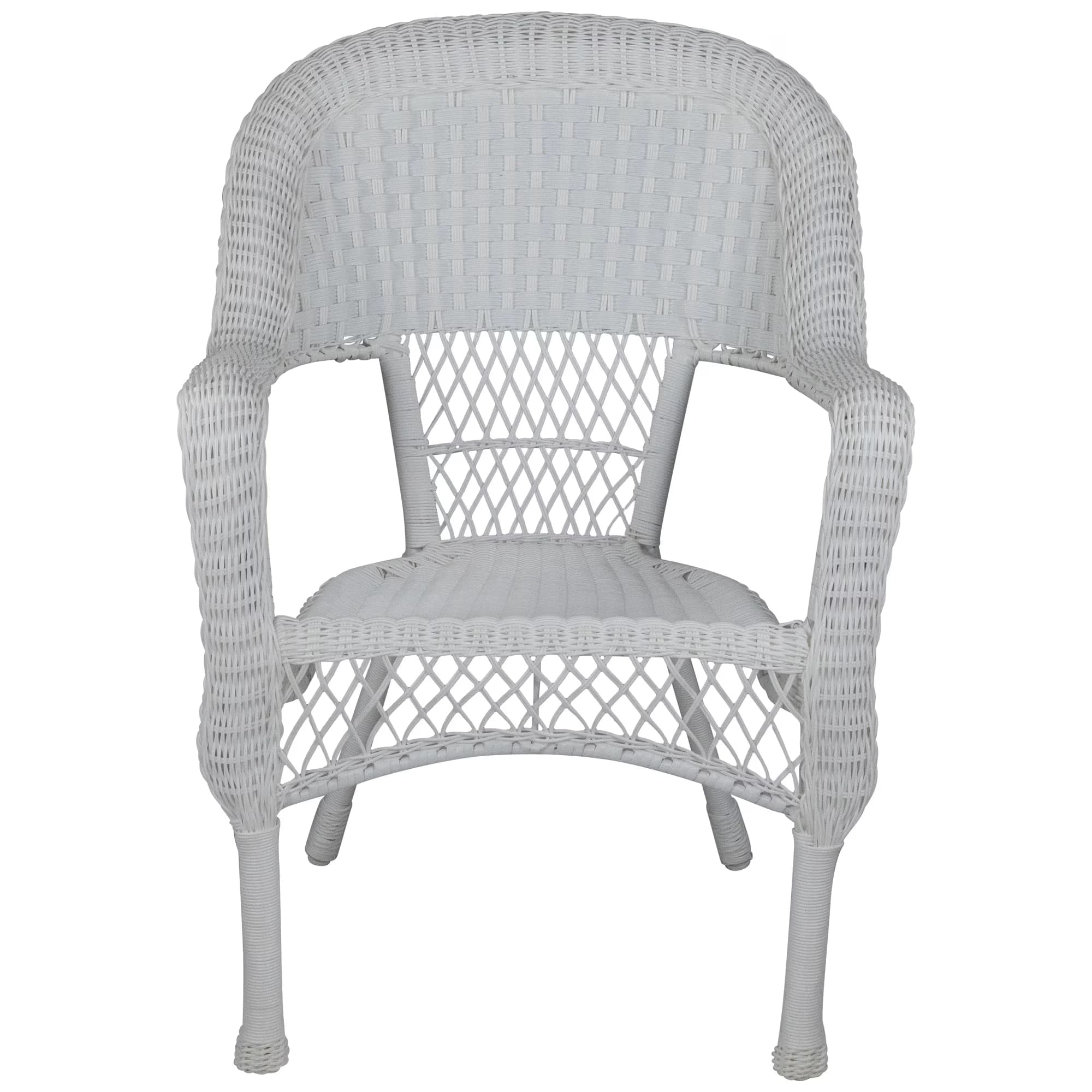 Stylish Patio Dining Set with Contemporary, White wicker patio dining set - White Wicker Model 1306B3