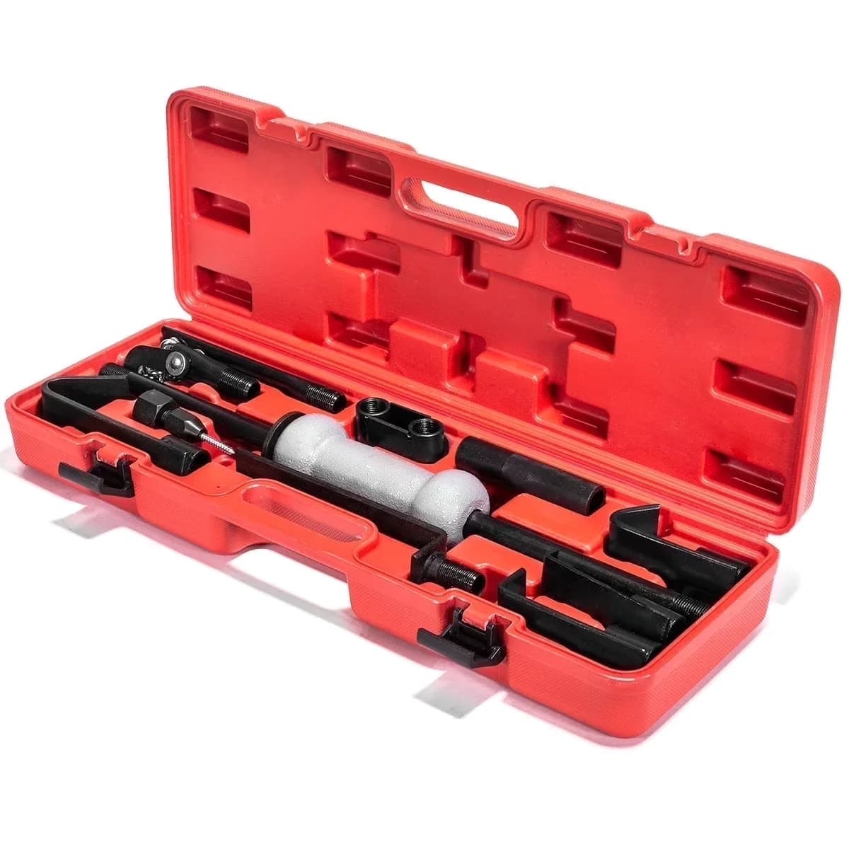 Durable Hand Tool Set with Rust And Corrosion Resistant - Red Steel 13PC Model DD8803