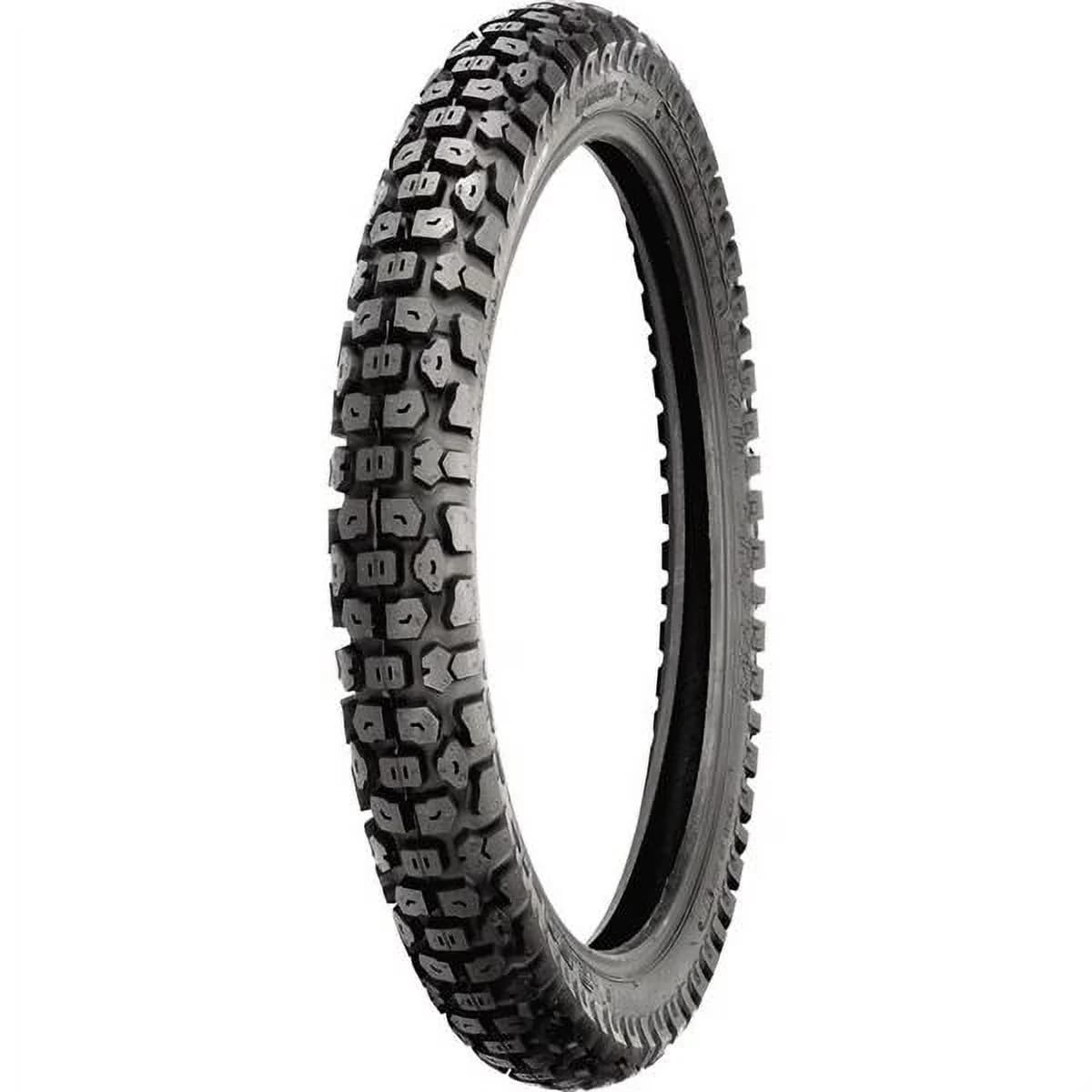 Reliable Motorcycle Tire with Dot Approved, DOT approved, tube type, Dual purpose street and trail design - Model 132C0B