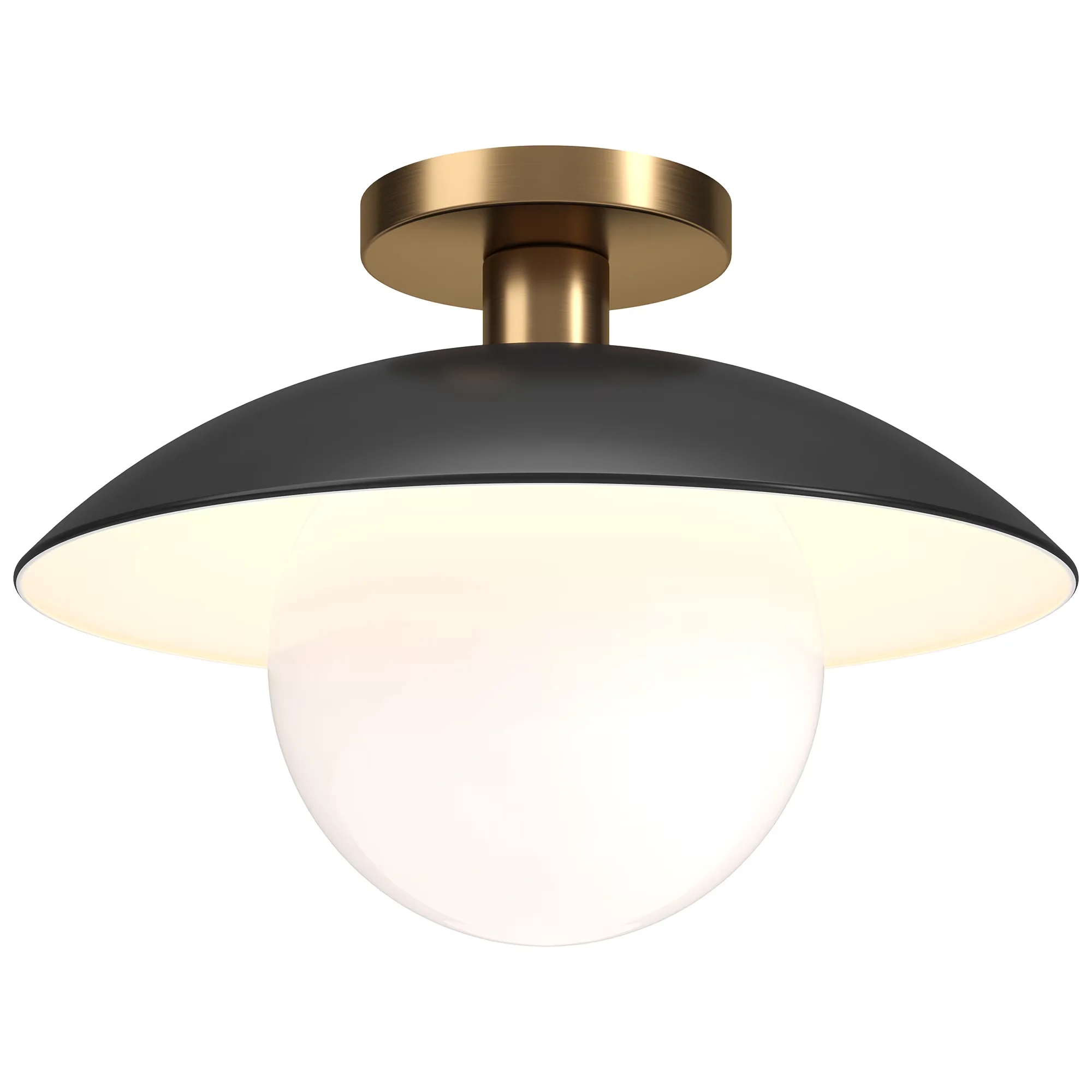 Versatile Ceiling Lights Fixture with Incandescent, Modern - Metal Black Model 6FB082