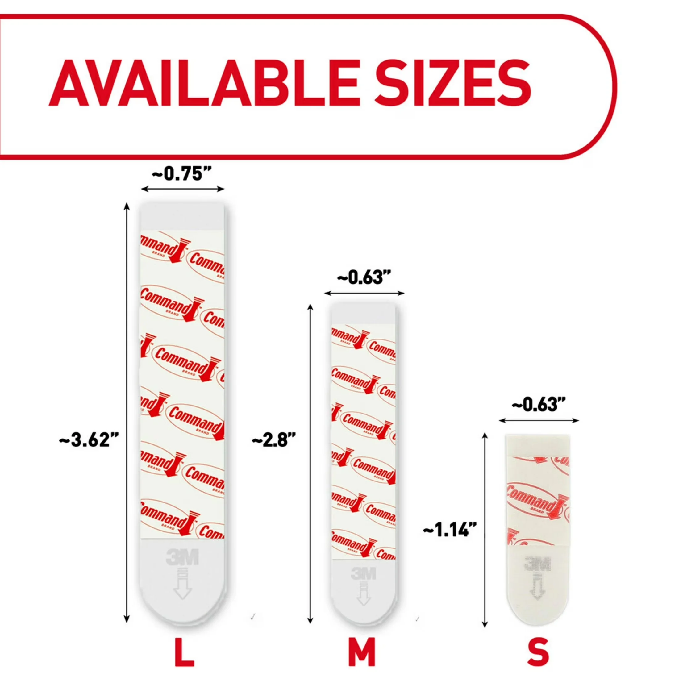 Damage-Free Hanging Quality with Easy Installation, Wall-Mountable, Large Replacement Strips - Foam Model 6EBE4D